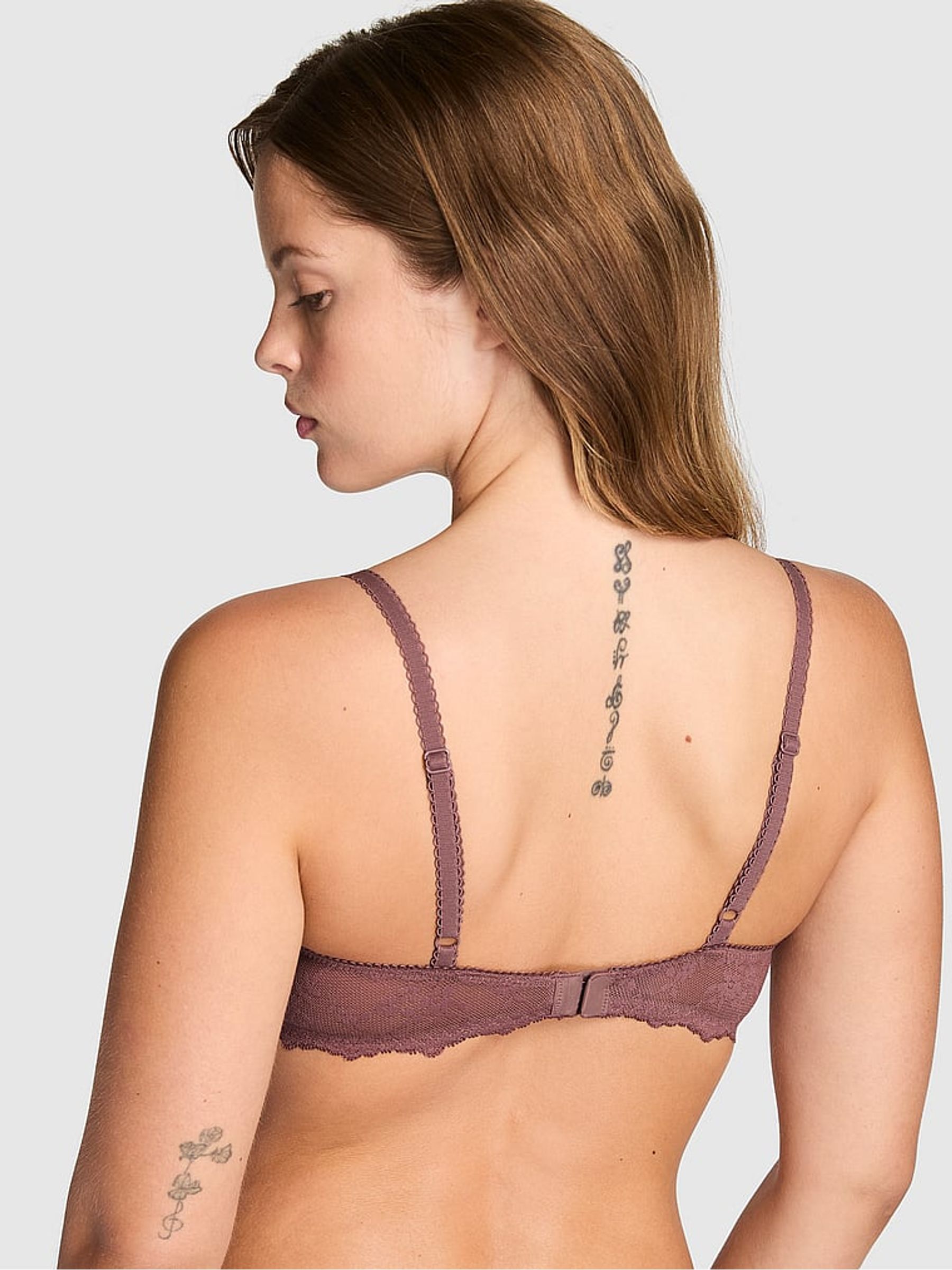 Rose Brown Lightly Lined Cute But Dangerous Embroidery Bra - Image 2 of 2