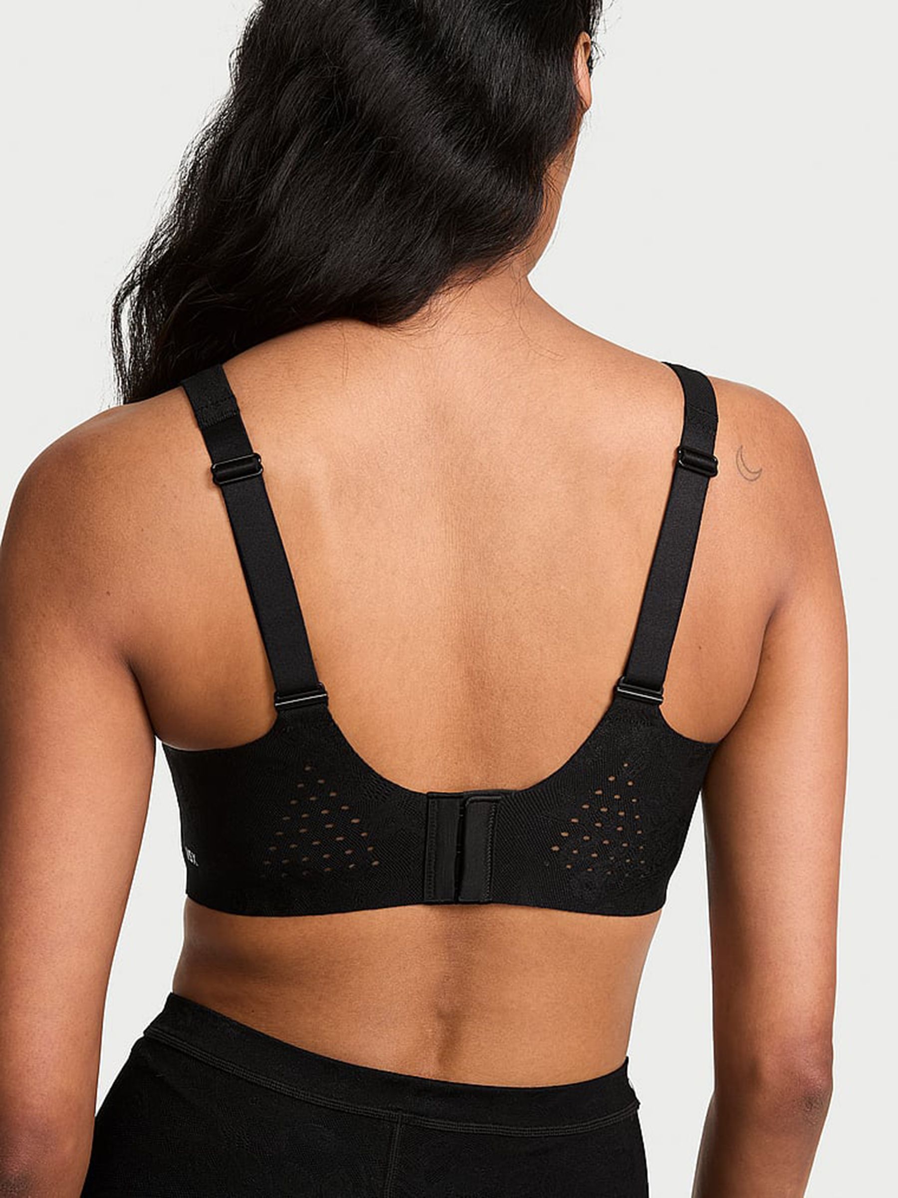 Black Back Close Featherweight™ Max High Impact Lace Sports Bra - Image 2 of 2 Black Back Close Featherweight™ Max High Impact Lace Sports Bra - Image 2 of 2