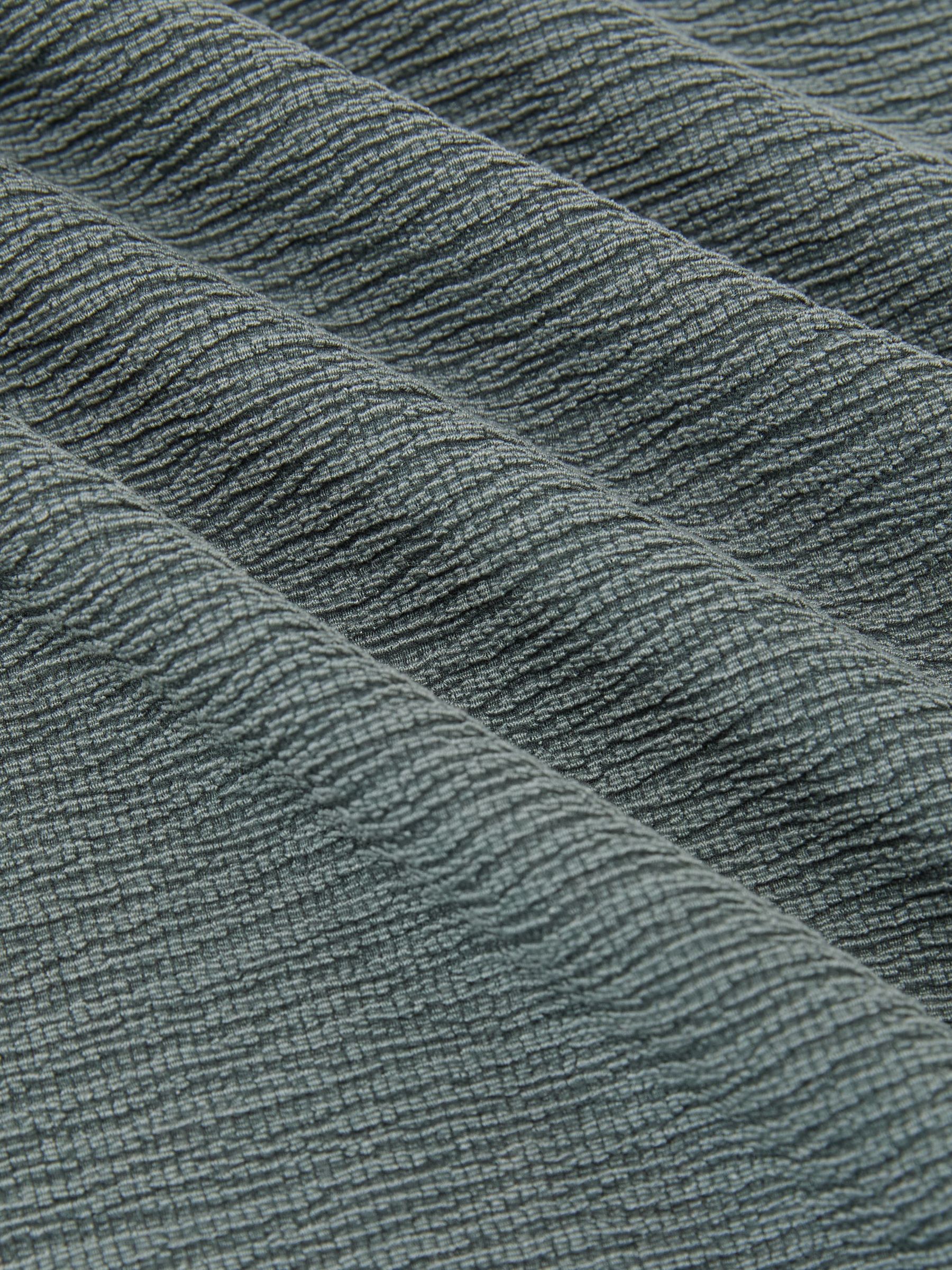 Textured Crew-Neck Vest in Dark Sage Green - image 3