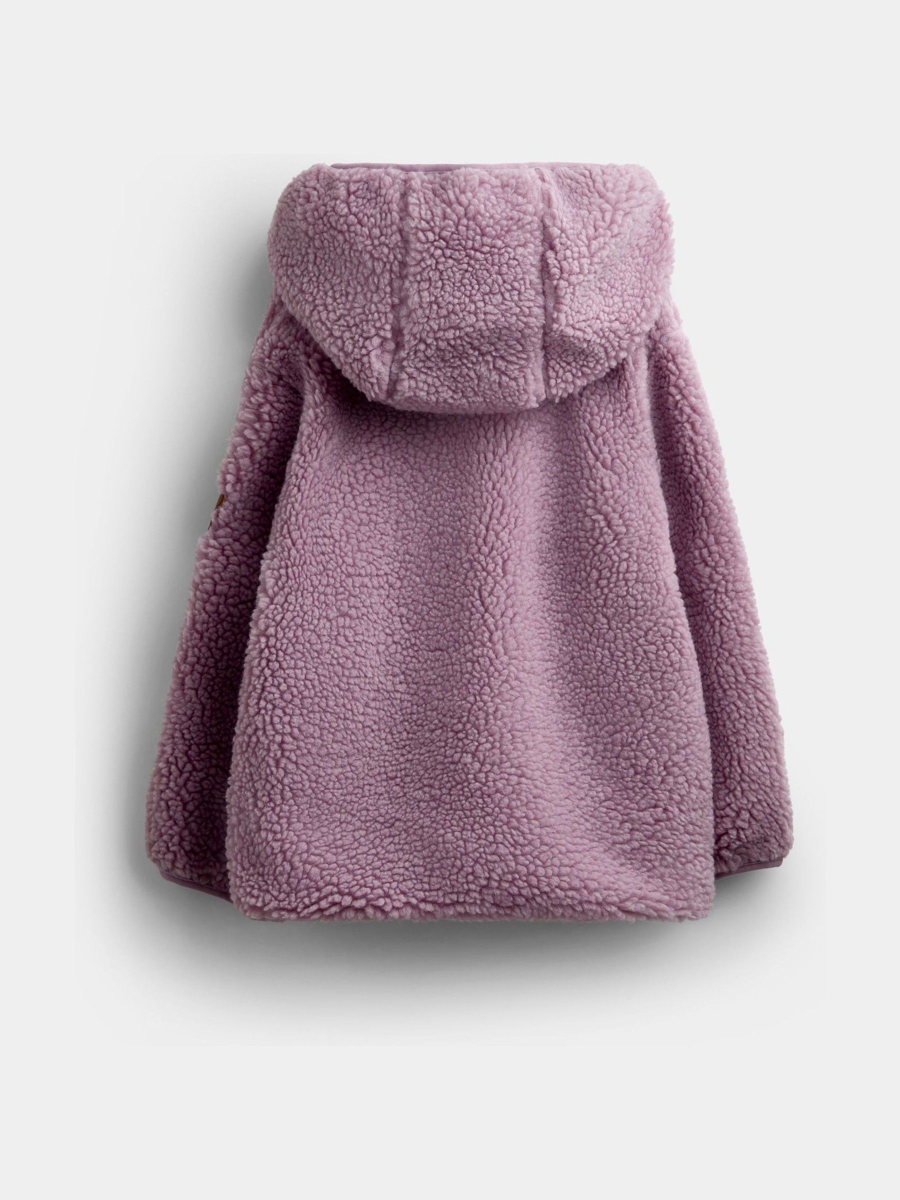 Lilac Purple Fairy Appliqué Borg Fleece Hoodie - Image 2 of 5