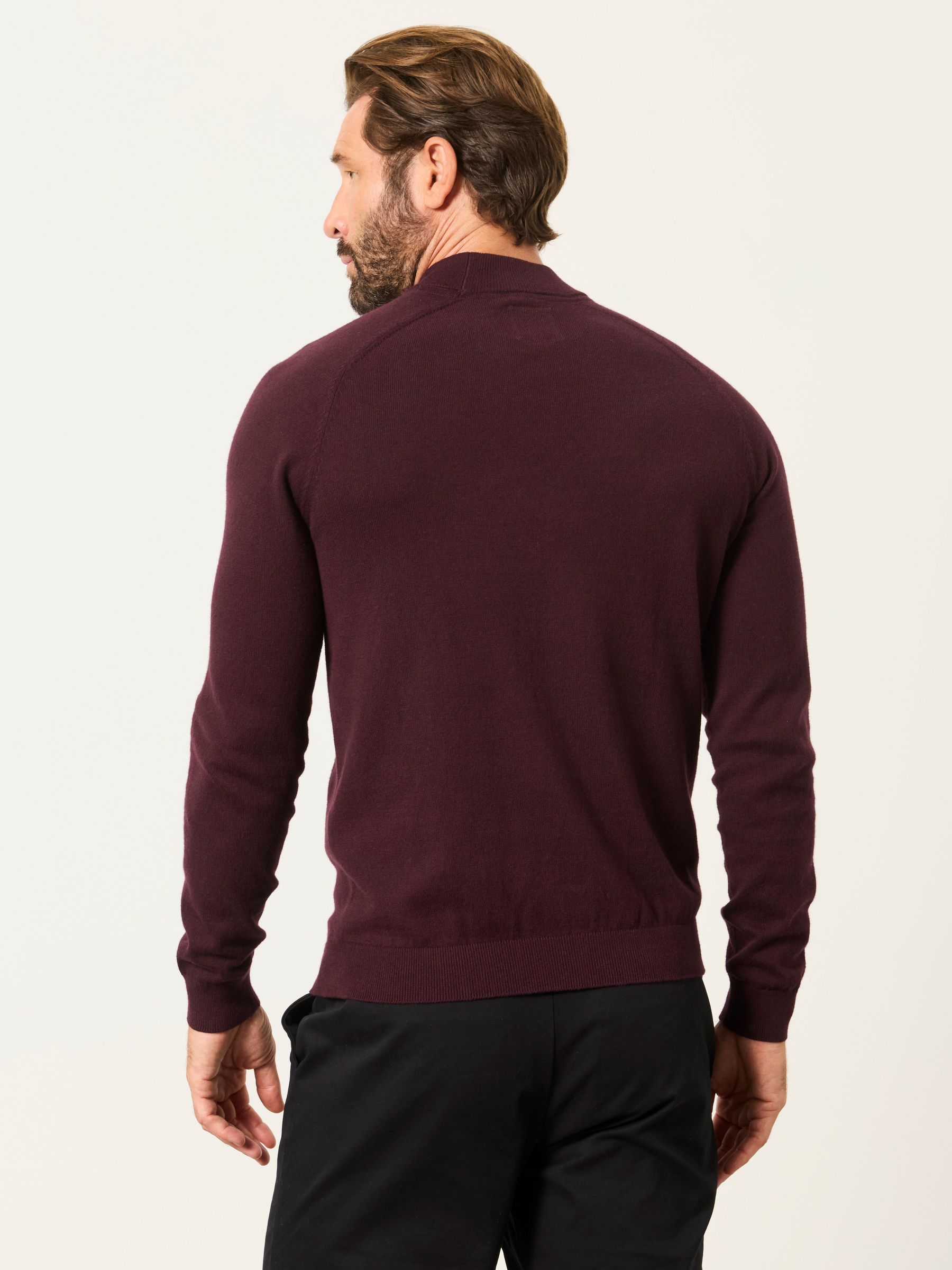 Rye Burgundy Red Turtle Neck Jumper - Image 2 of 6