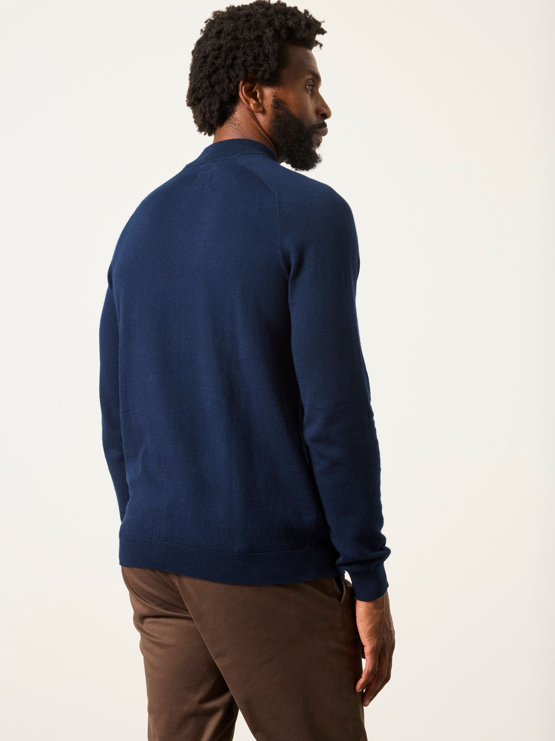 Rye Navy Turtle Neck Jumper - Image 2 of 5