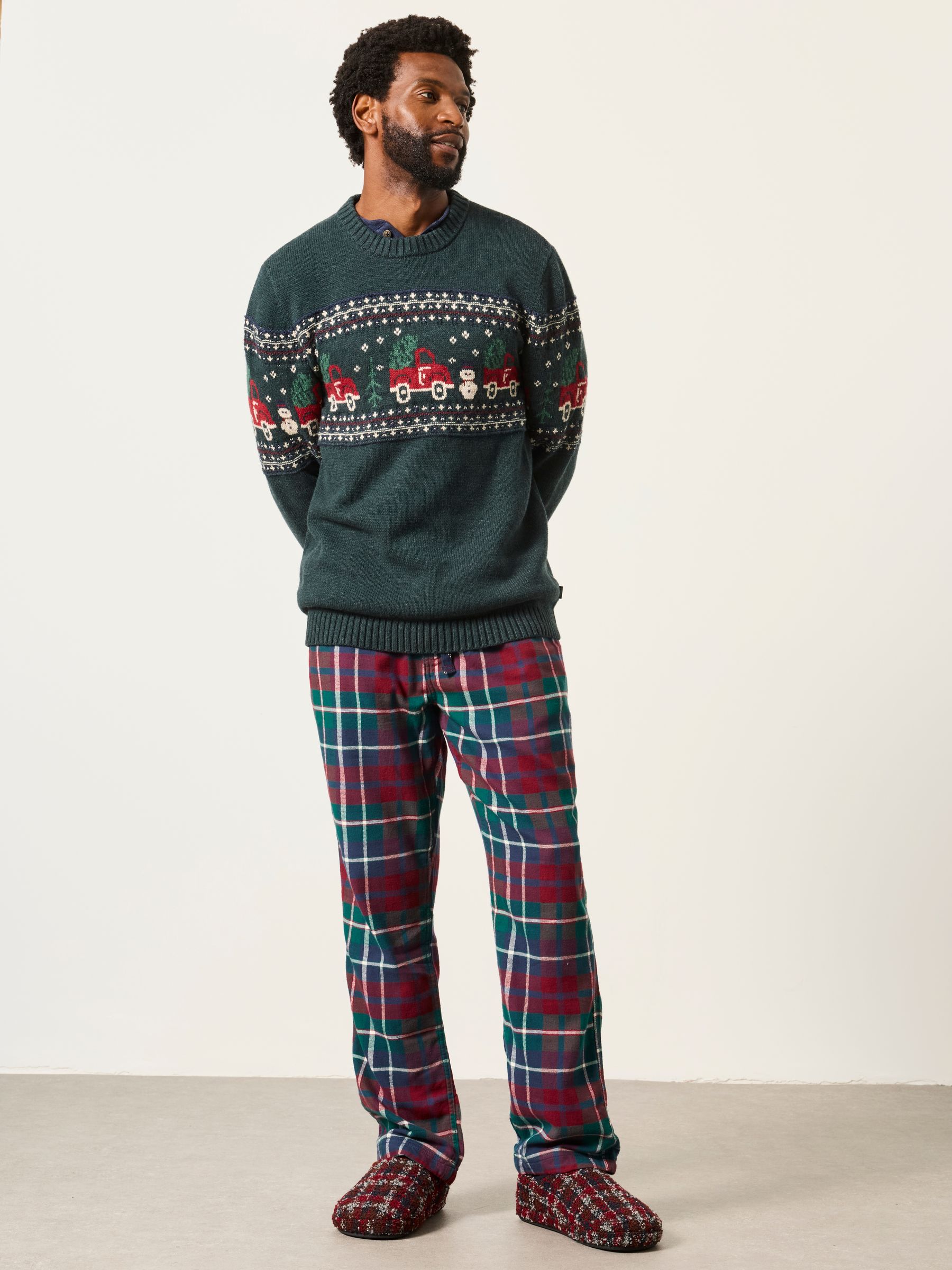 Green Car Crew Neck Christmas Jumper - Image 4 of 7