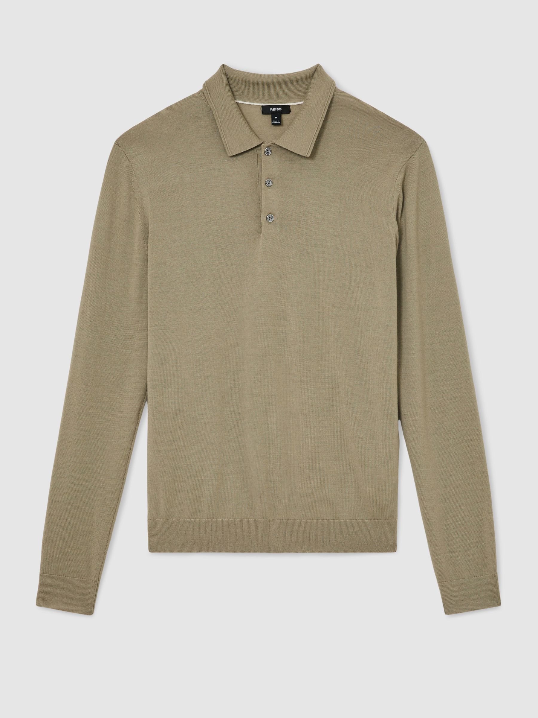 Polo Shirt in Soft Olive Green - Image 2 of 6