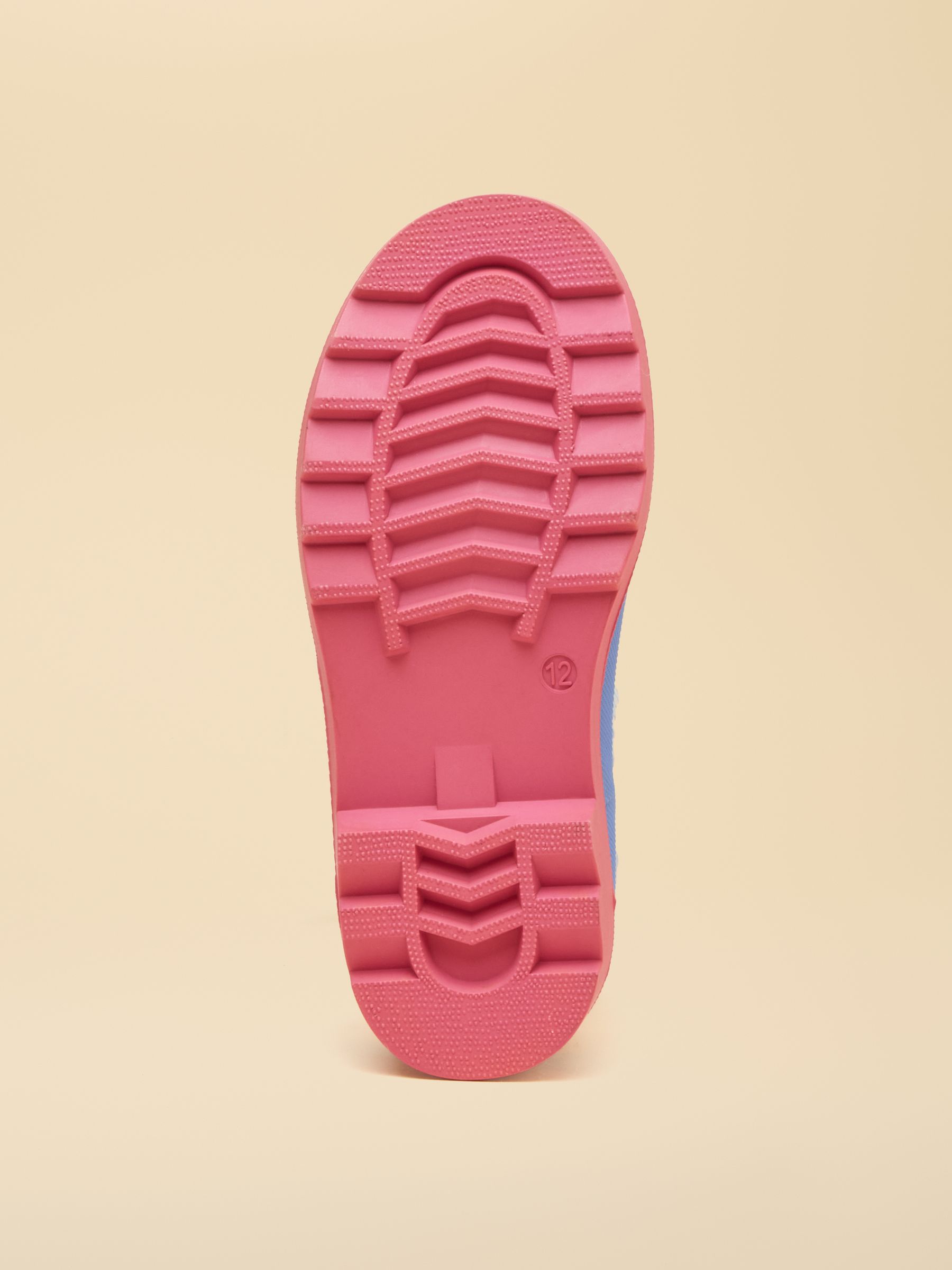 Kids Pink Colourblock Ankle Wellies - Image 4 of 6