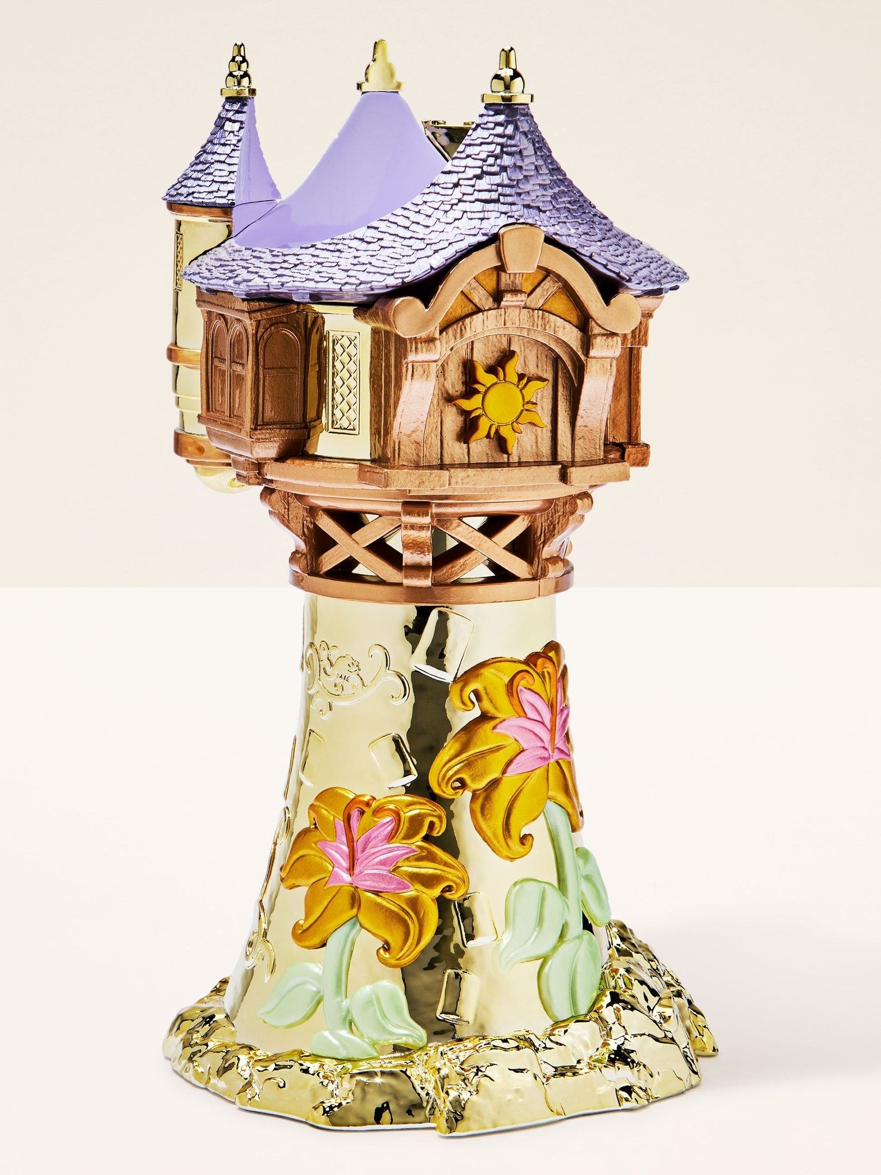 Disney Princess Rapunzel Pedestal 3-Wick Candle Holder | Bath