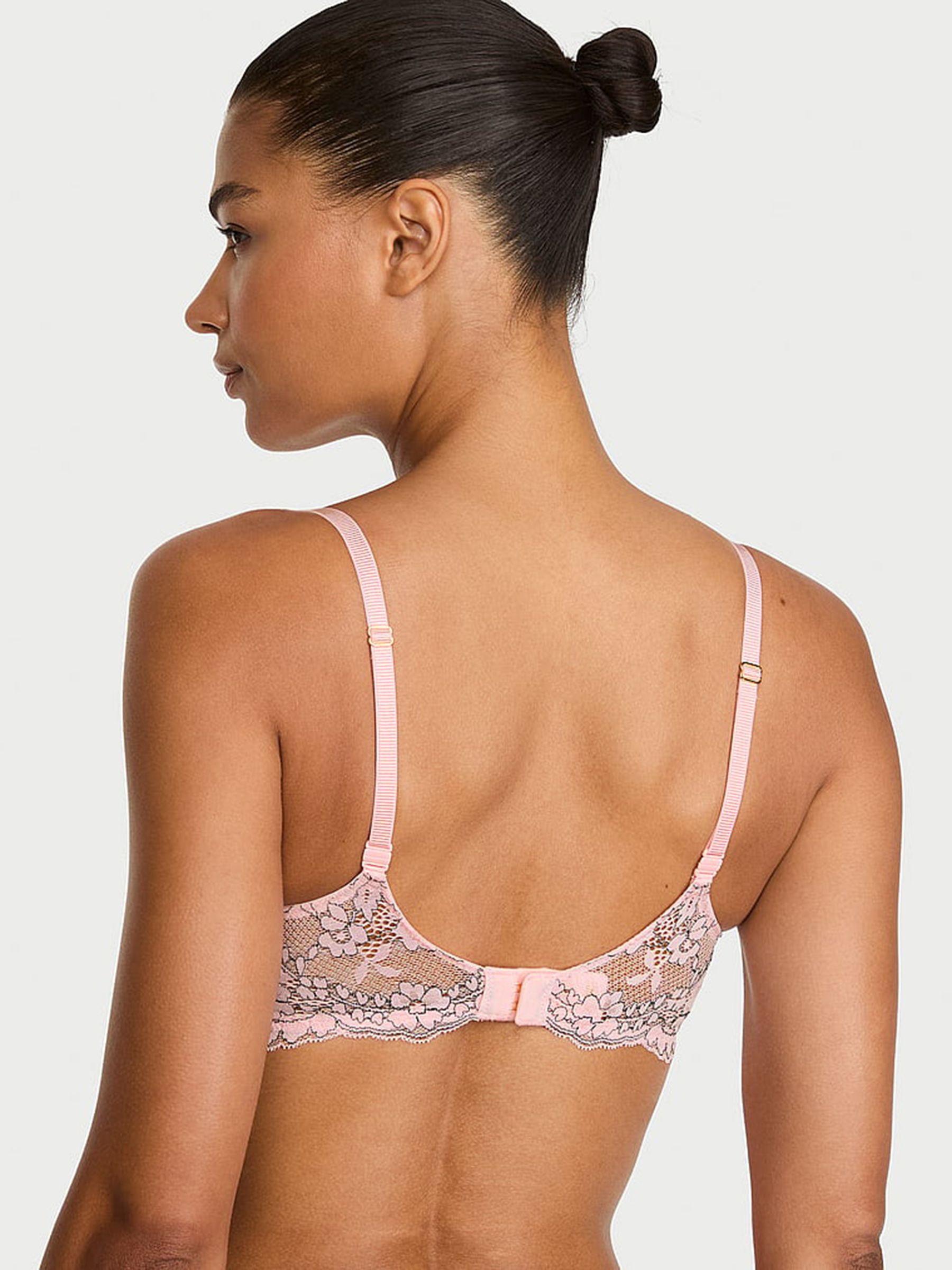 Angel Pink Unlined Balcony Lace Bra - Image 2 of 2