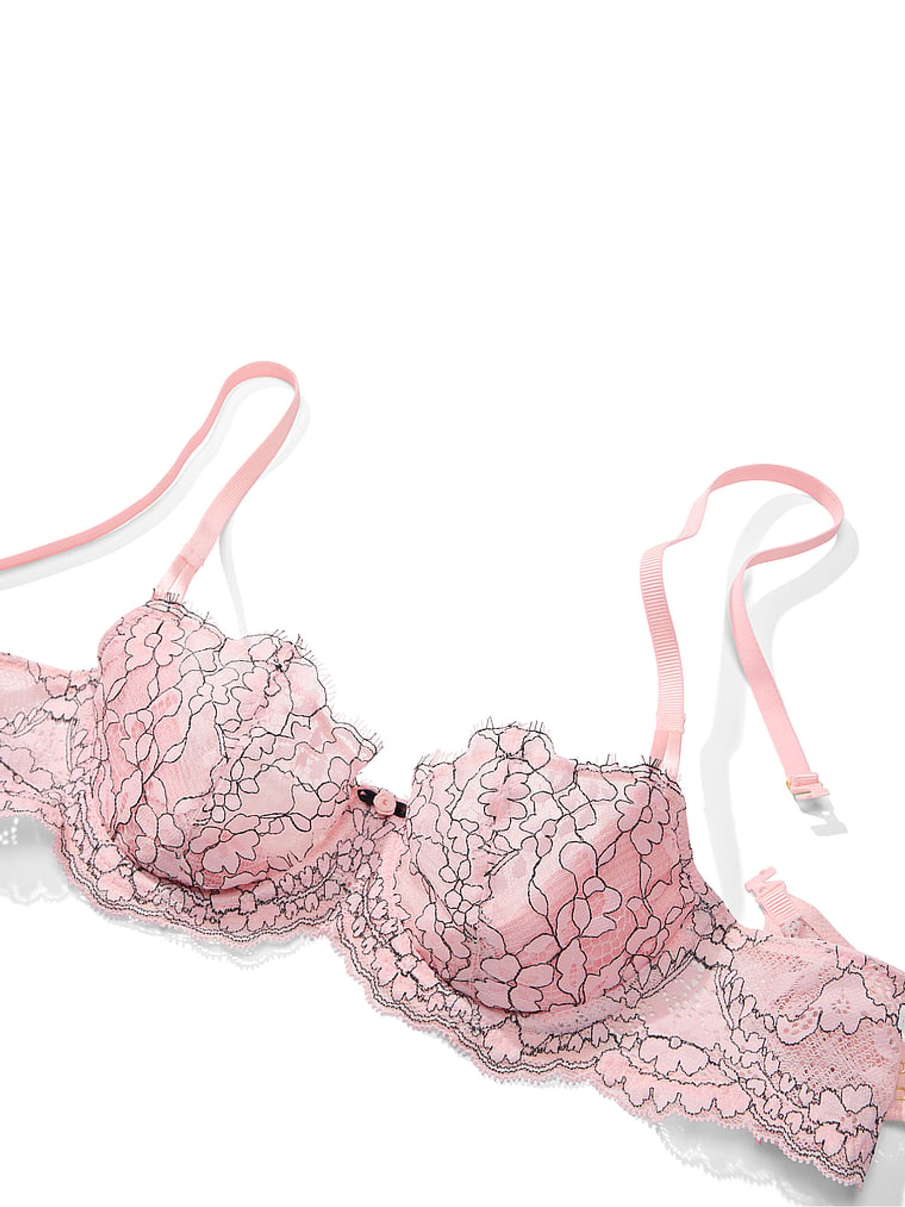 Angel Pink Unlined Balcony Lace Bra - Image 3 of 3 Angel Pink Unlined Balcony Lace Bra - Image 3 of 3