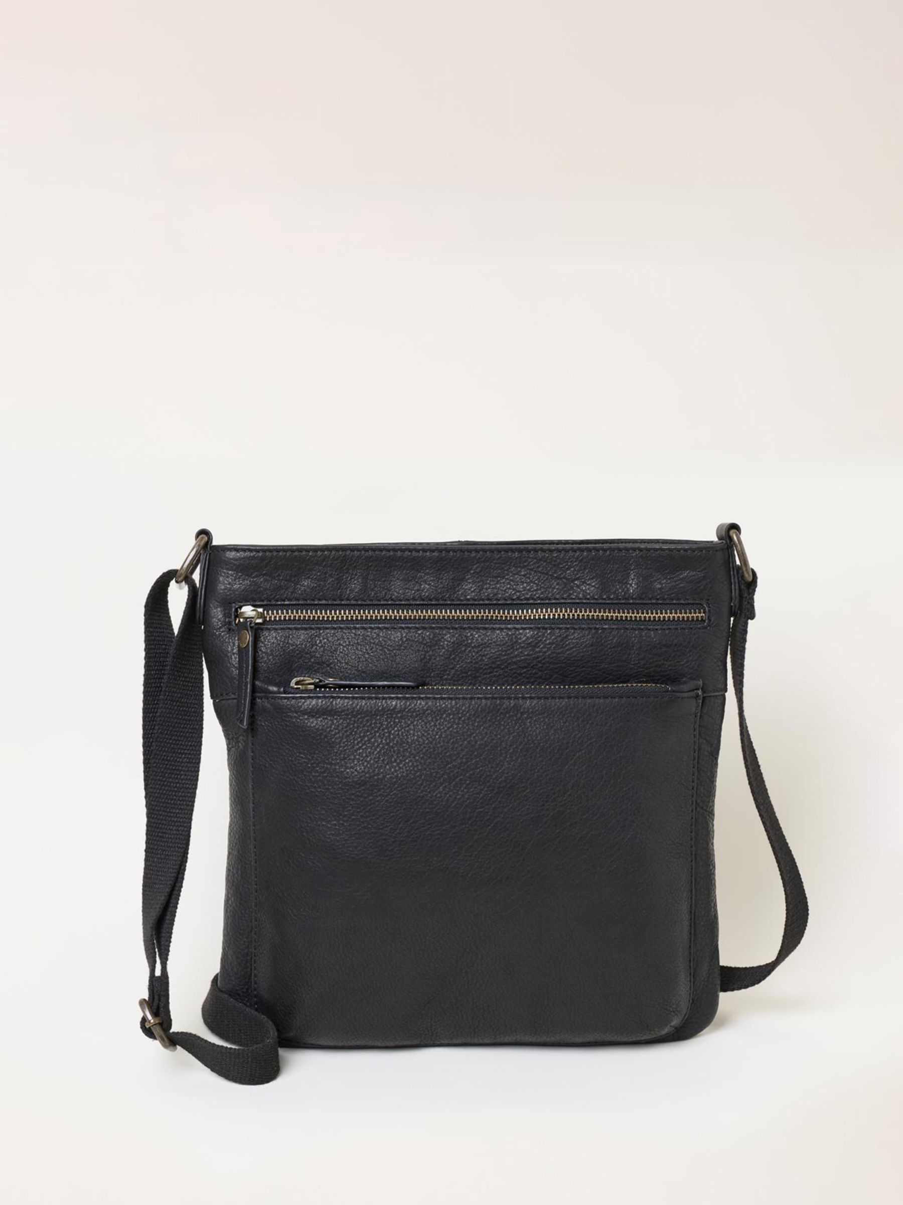 Black Allie Leather Crossbody Bag - Image 1 of 3