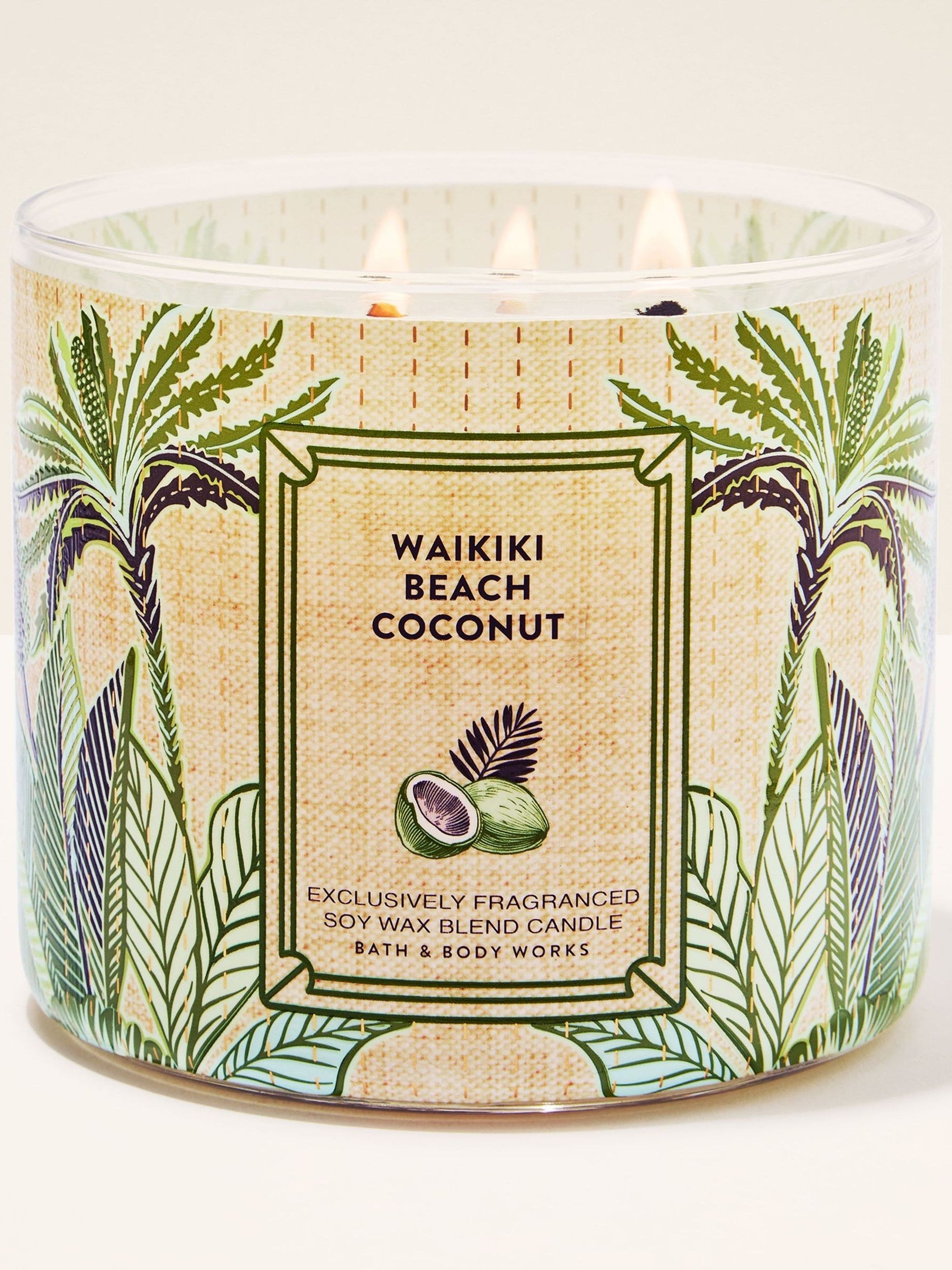 Waikiki Beach Coconut Candle 411g 3 Wick - Image 1 of 2