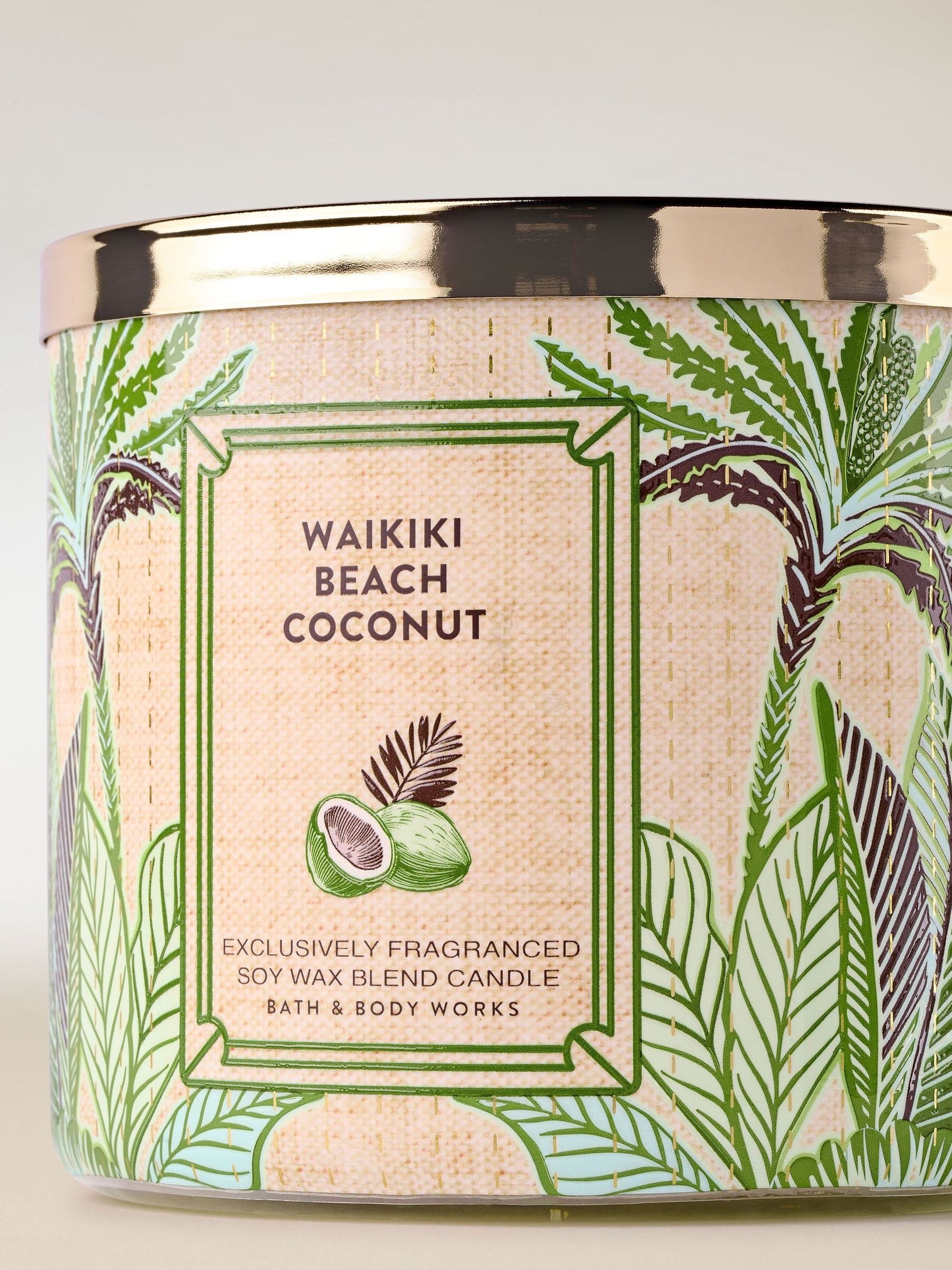Waikiki Beach Coconut Candle 411g 3 Wick - Image 2 of 2