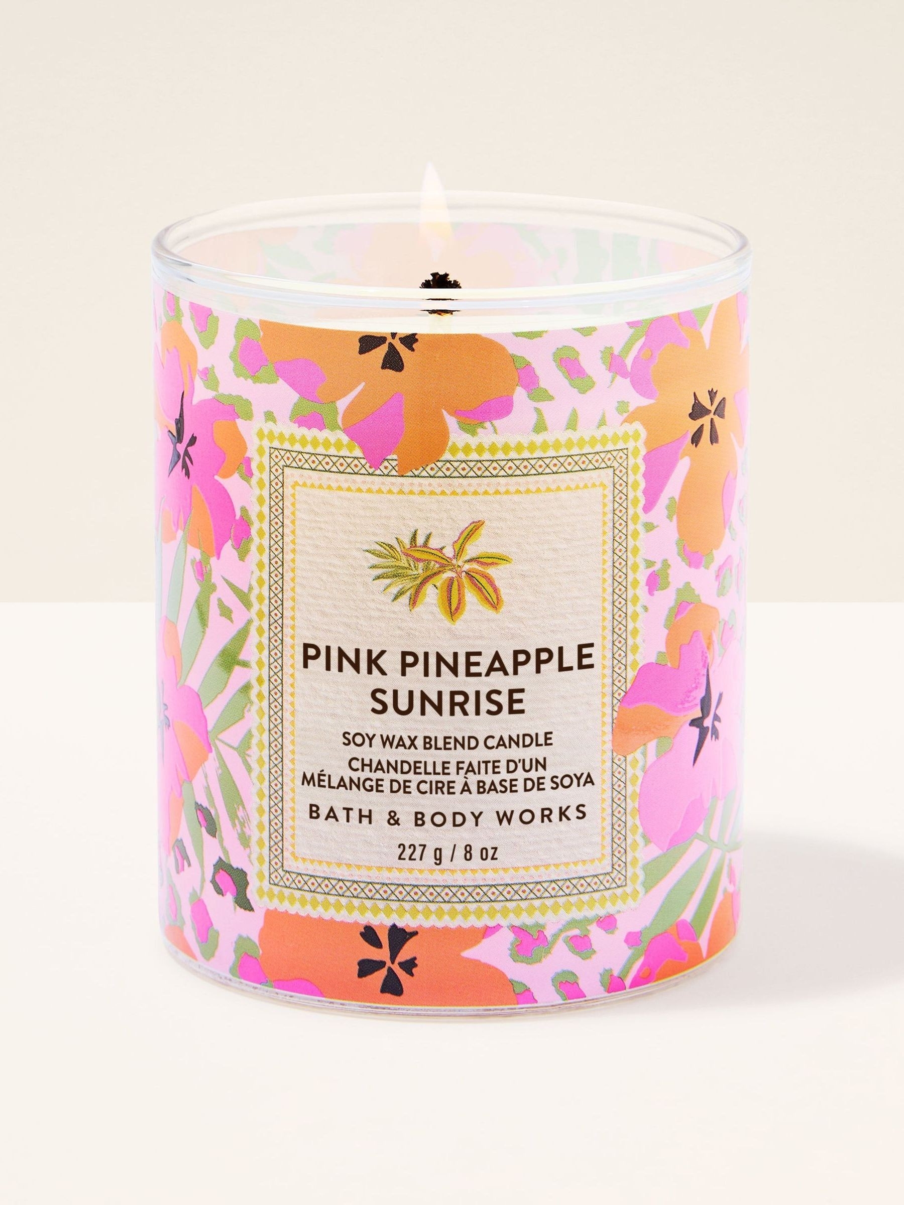 Pink Pineapple Sunrise Single Wick Candle 227g - Image 1 of 3