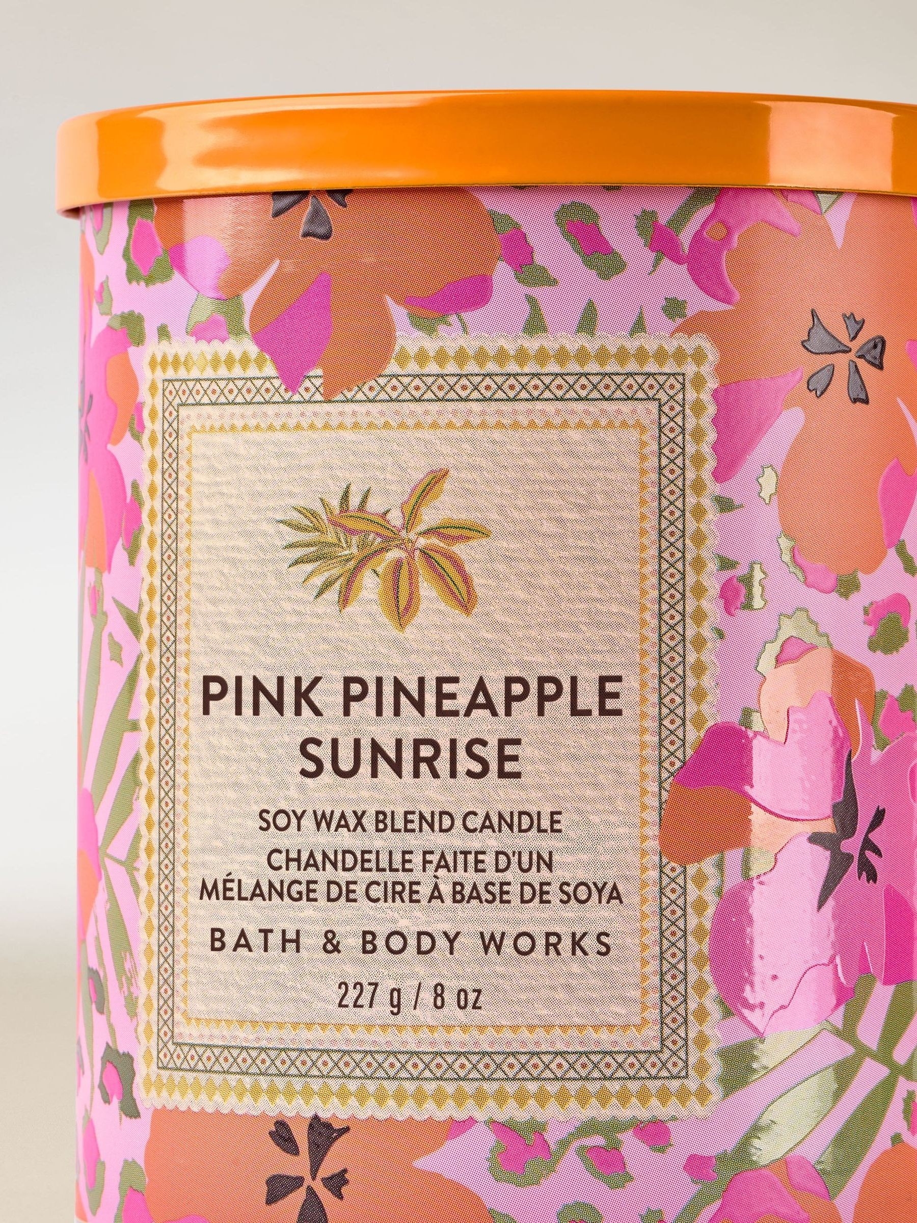 Pink Pineapple Sunrise Single Wick Candle 227g - Image 2 of 3