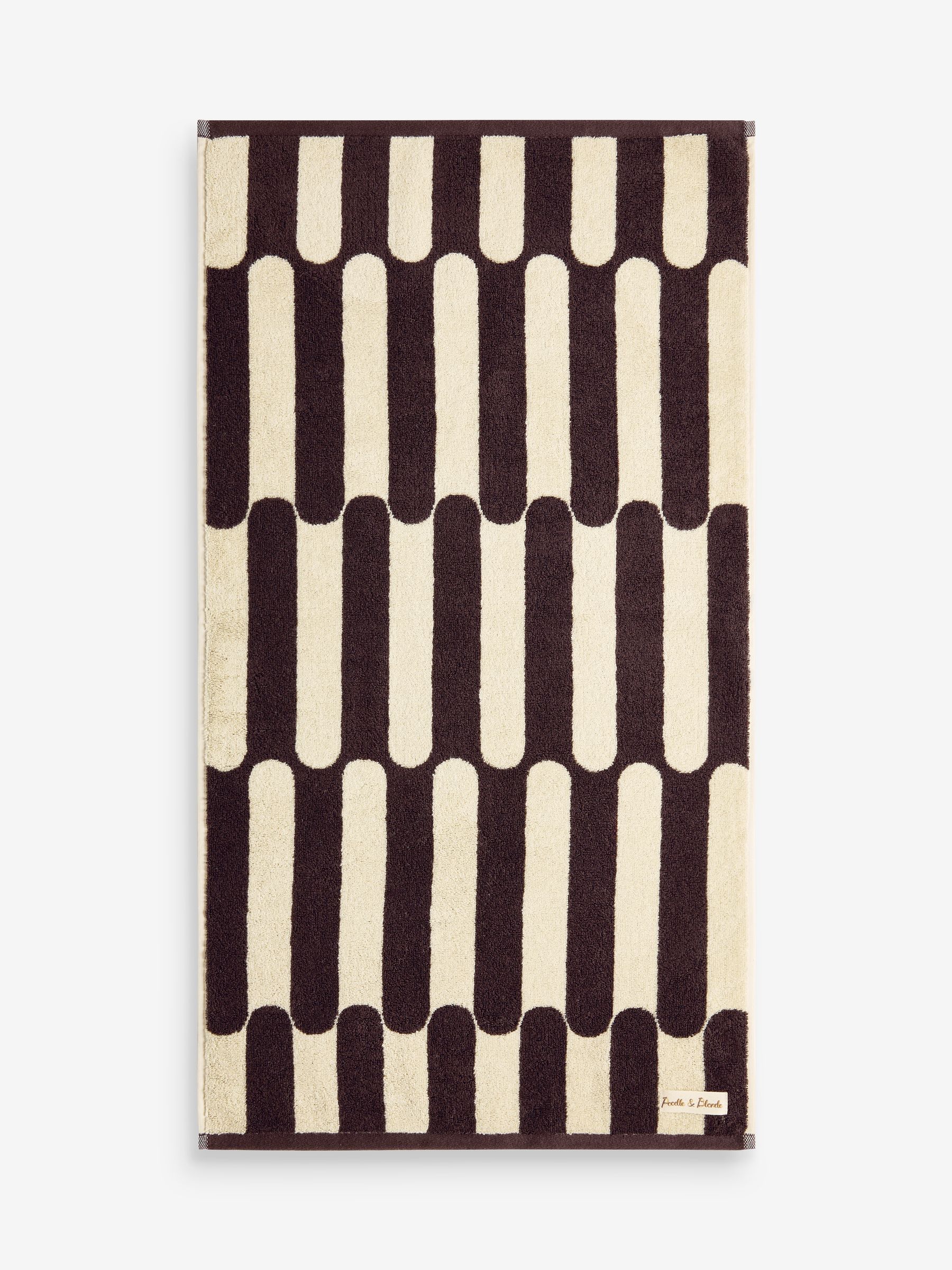 Poodle & Blonde Brown/Cream Glaze 100% Cotton Towel - Image 6 of 6