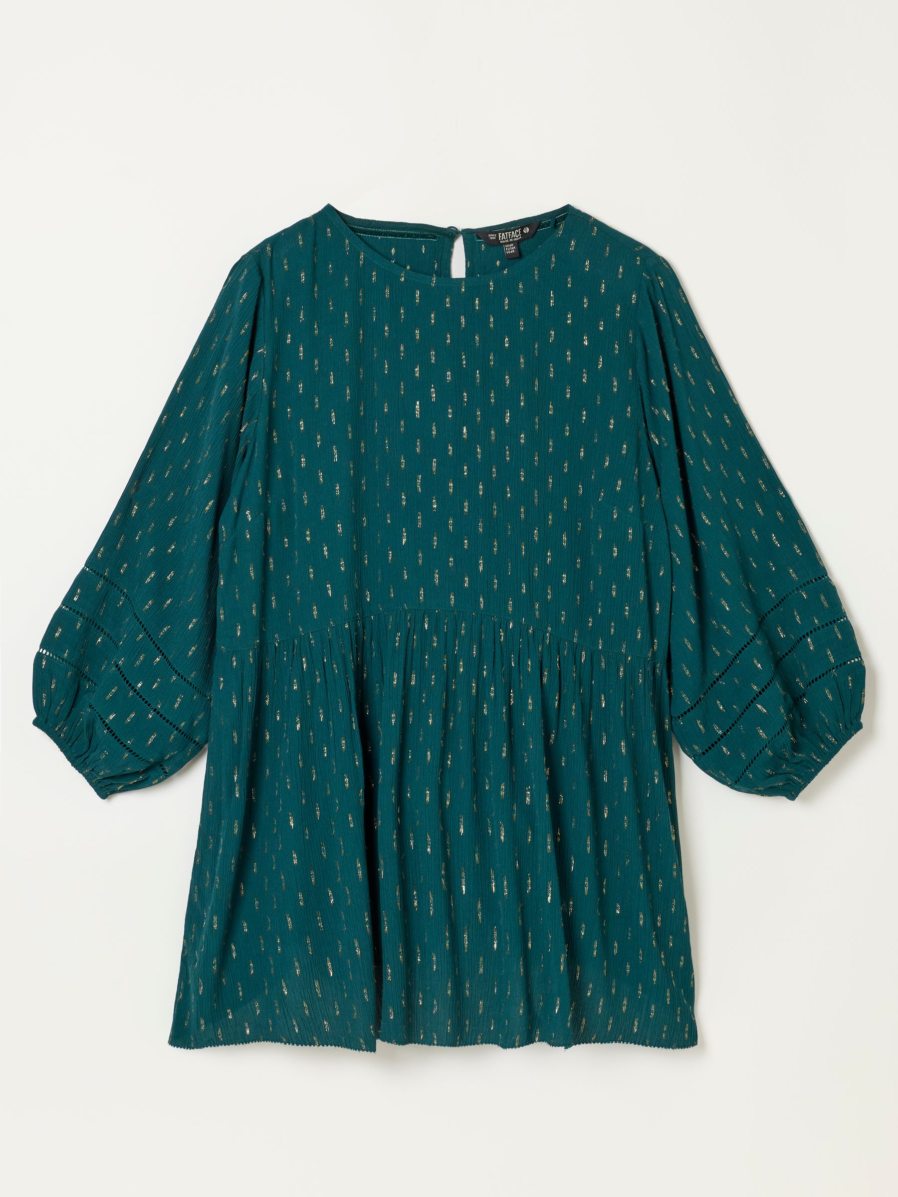 Stella Teal Blue Metallic Tunic - Image 6 of 6