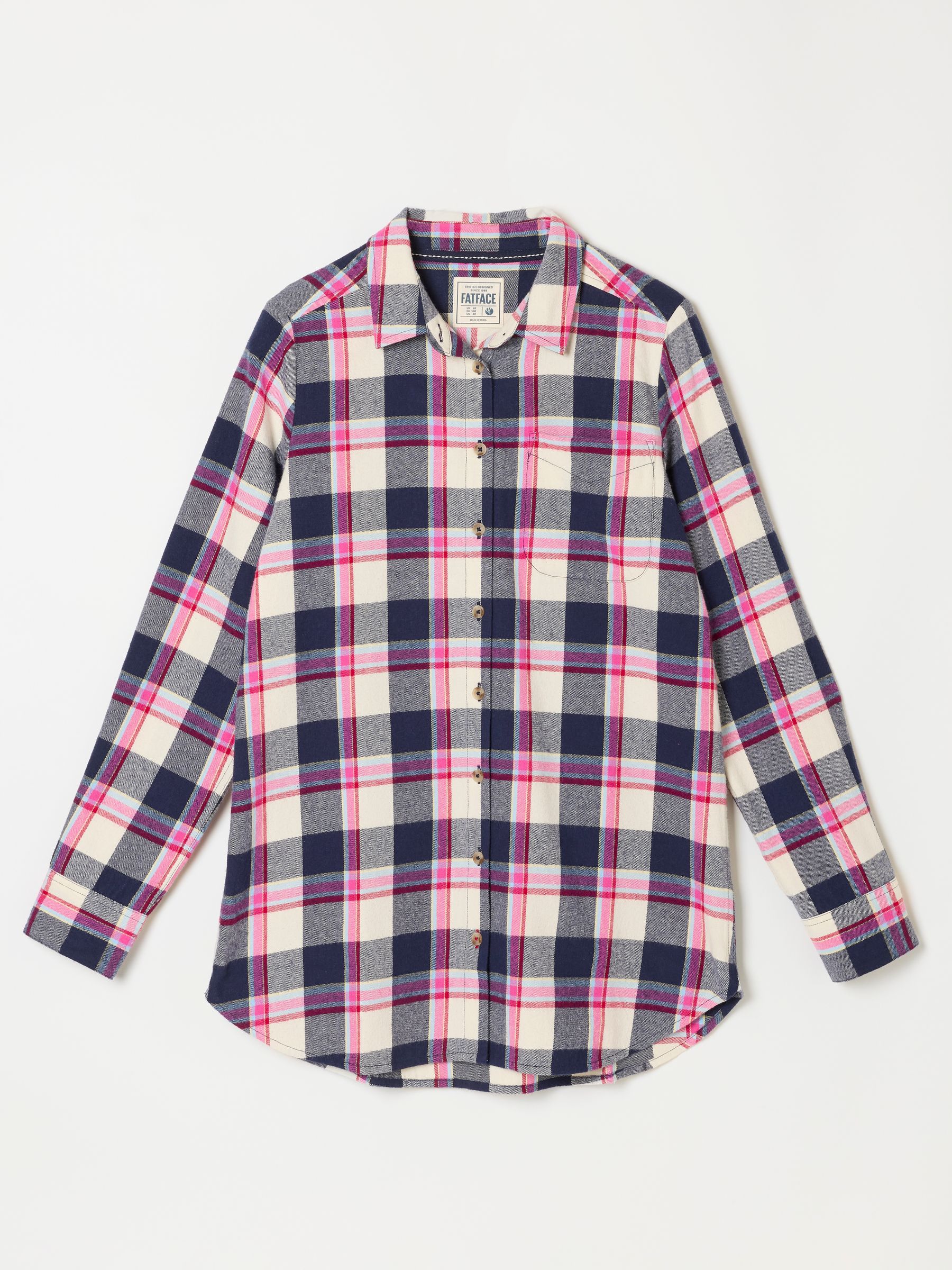 Olivia Navy Check Shirt - Image 6 of 6