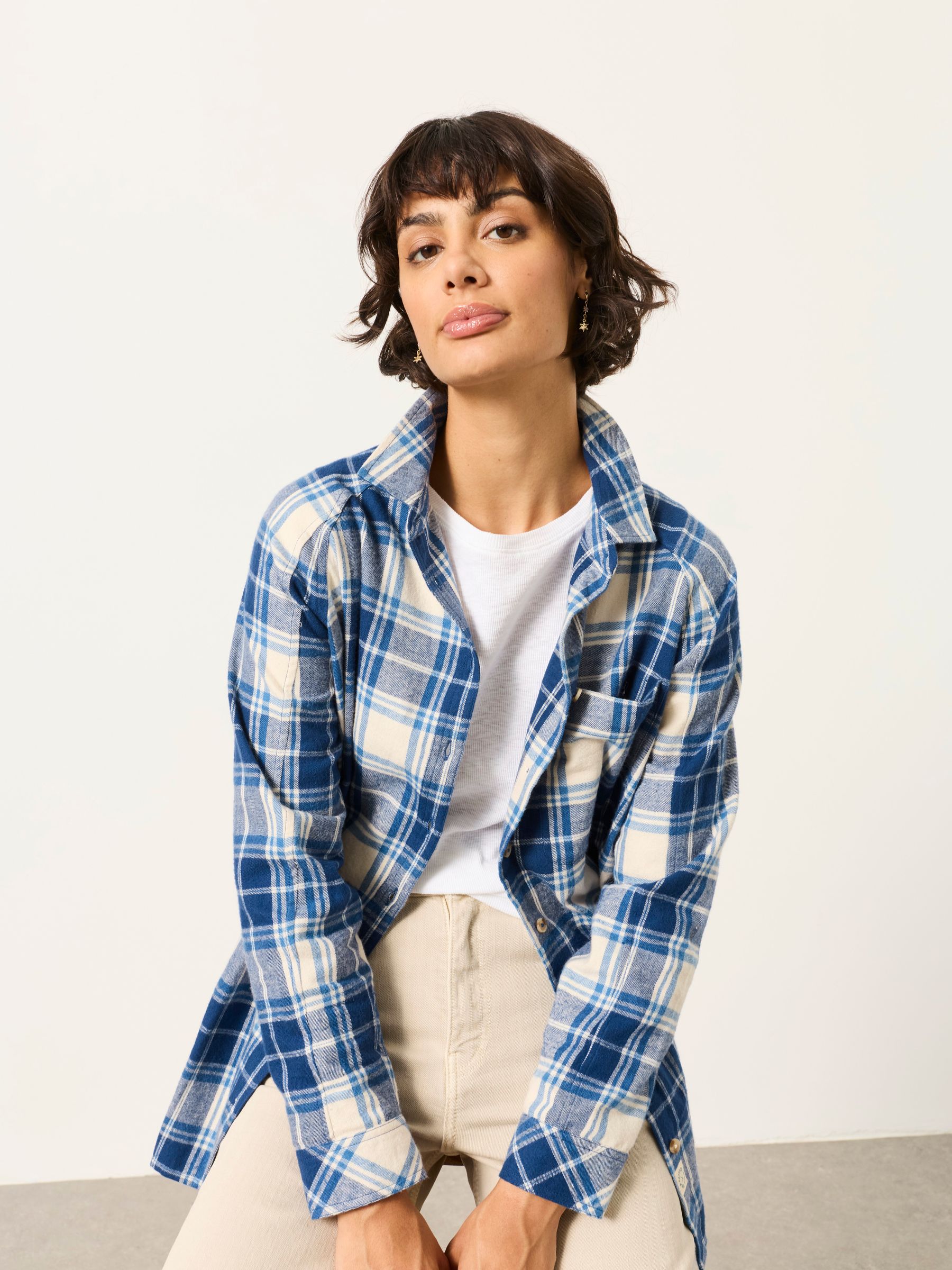 Bessie Blue Check Shirt - Image 3 of 5