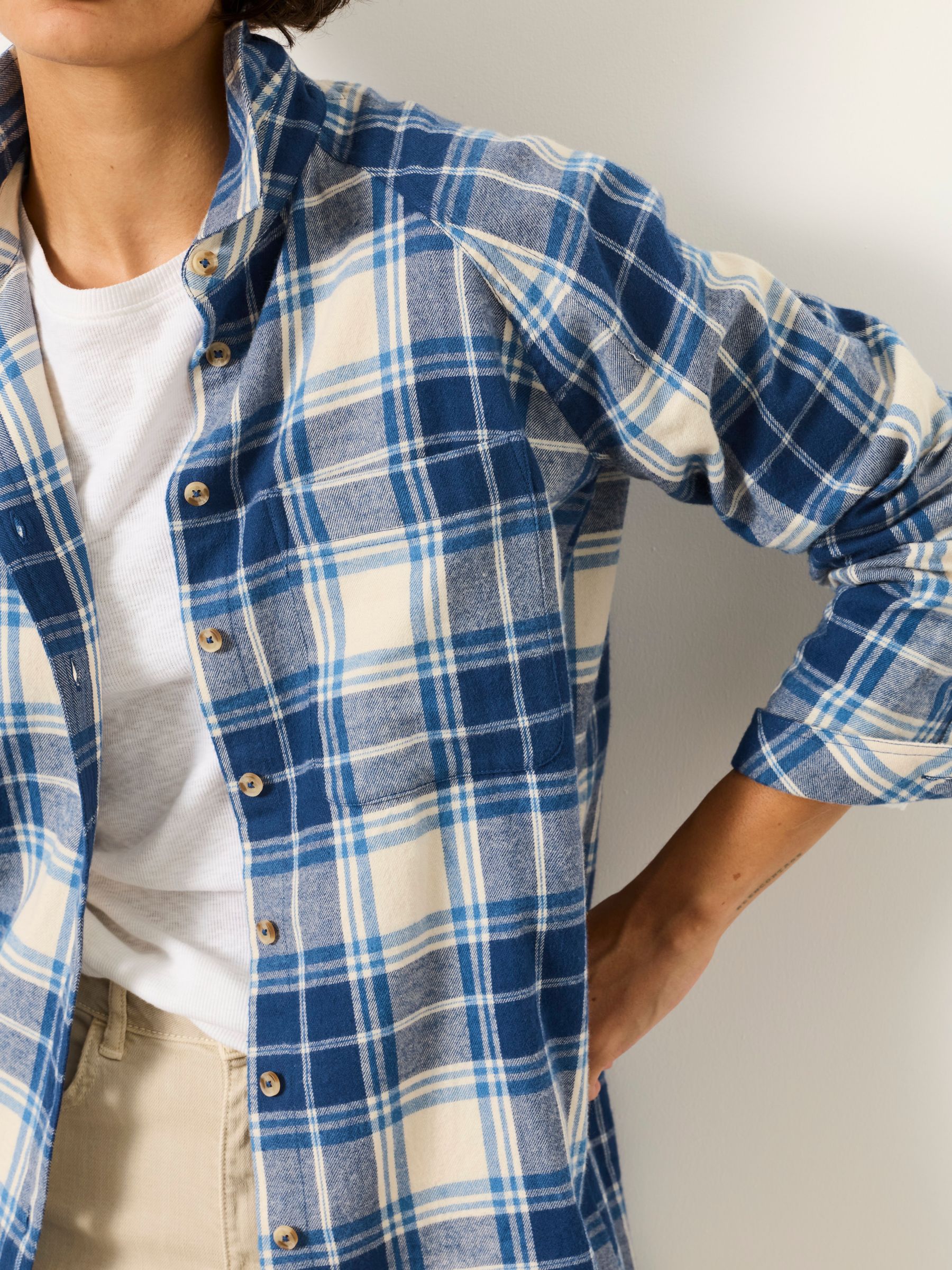 Bessie Blue Check Shirt - Image 4 of 5