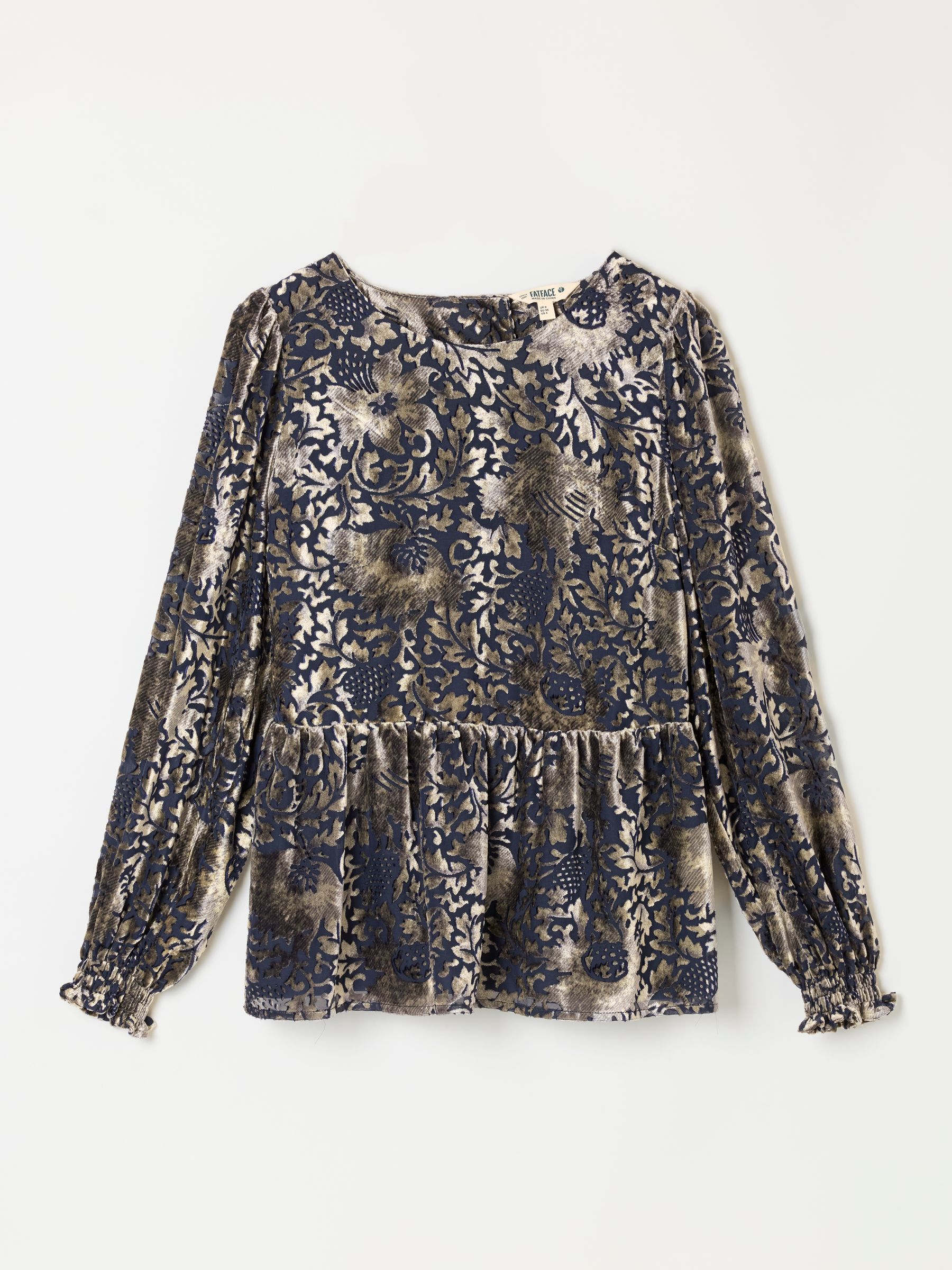 Veronica Ink Devore Blouse - Image 6 of 7