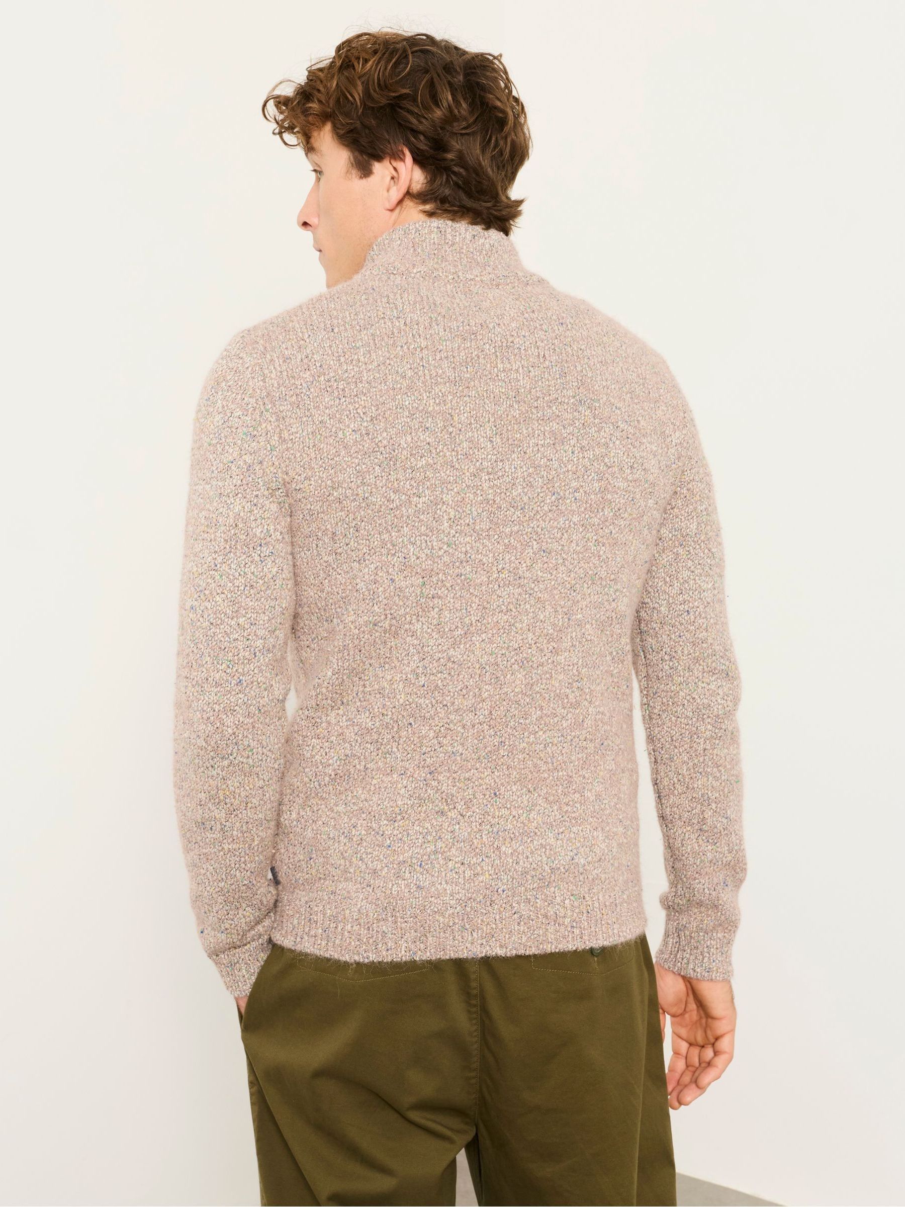 Natural Milport Knitted Half Neck Jumper - Image 2 of 6