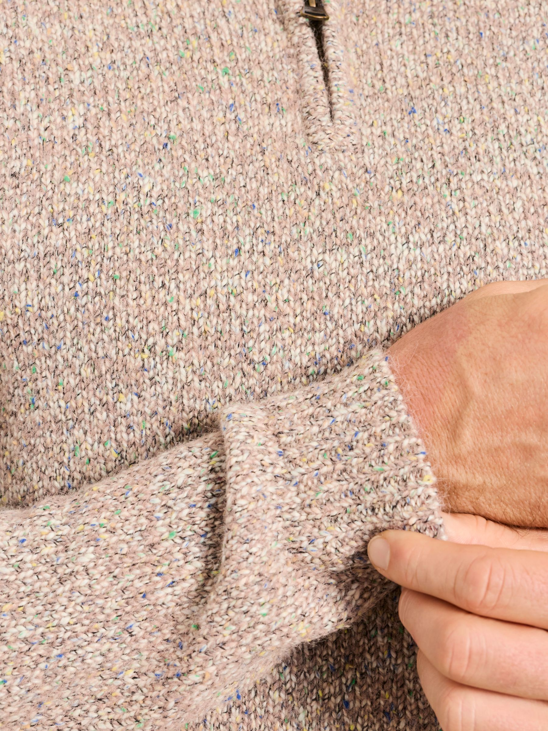 Natural Milport Knitted Half Neck Jumper - Image 3 of 6