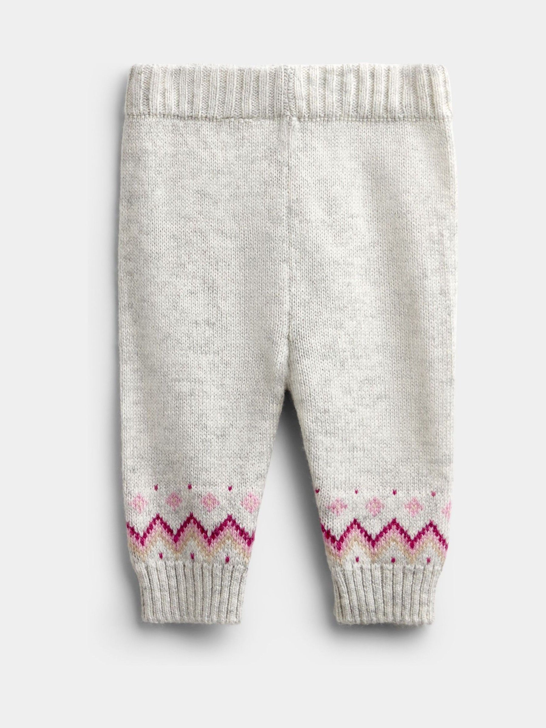 Light Grey 3-Piece Fairisle Knit Set - Image 6 of 9