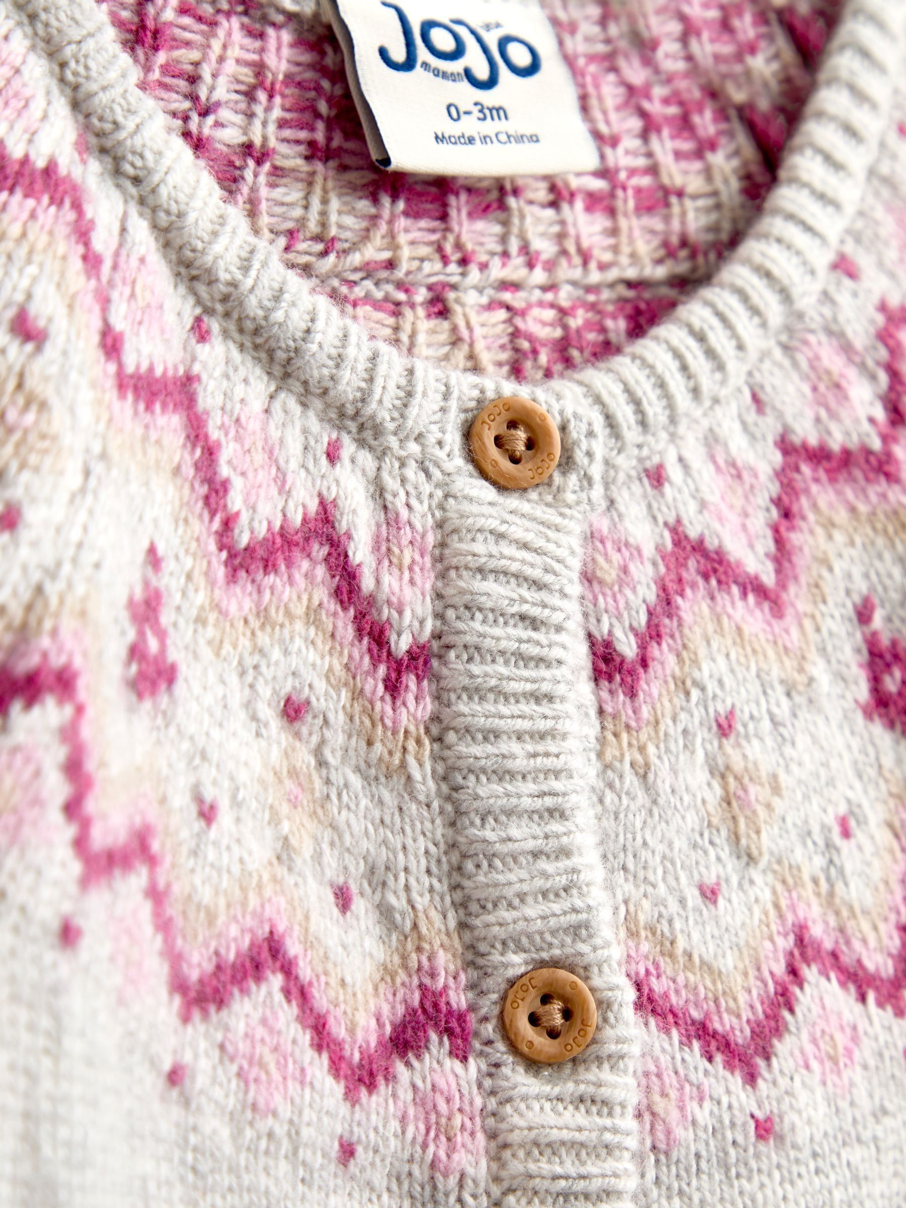 Light Grey 3-Piece Fairisle Knit Set - Image 9 of 9 Light Grey 3-Piece Fairisle Knit Set - Image 9 of 9