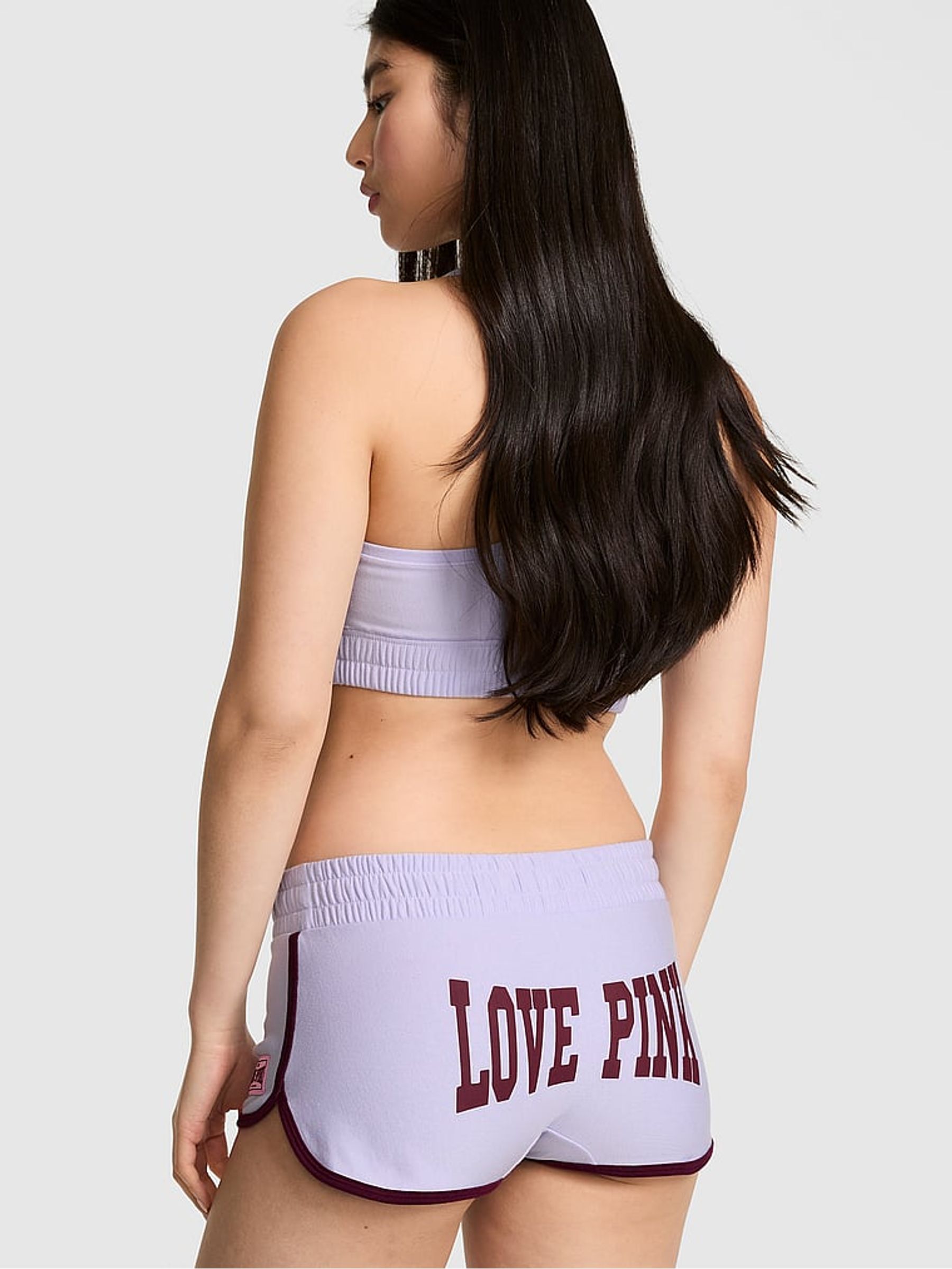 Sweet Lavender Purple Fleece Boyshort Shorts - Image 2 of 2