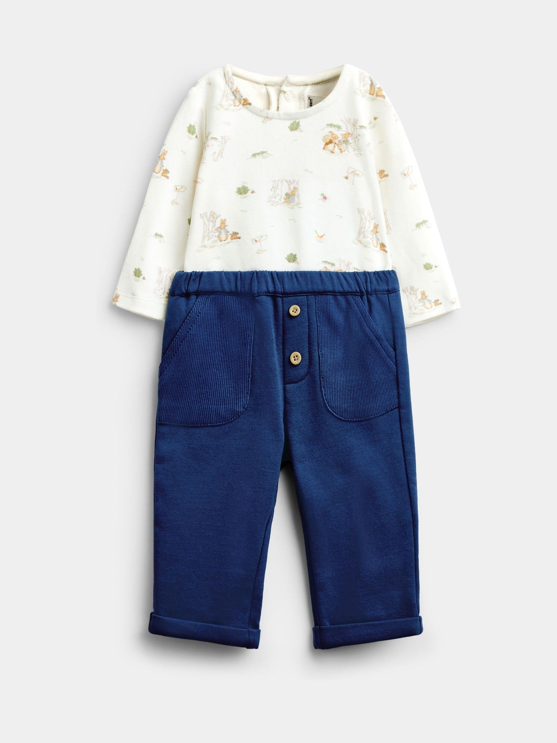 Blue Peter Rabbit Jacket, Bodysuit & Leggings 3-Piece Set - Image 2 of 9 Blue Peter Rabbit Jacket, Bodysuit & Leggings 3-Piece Set - Image 2 of 9