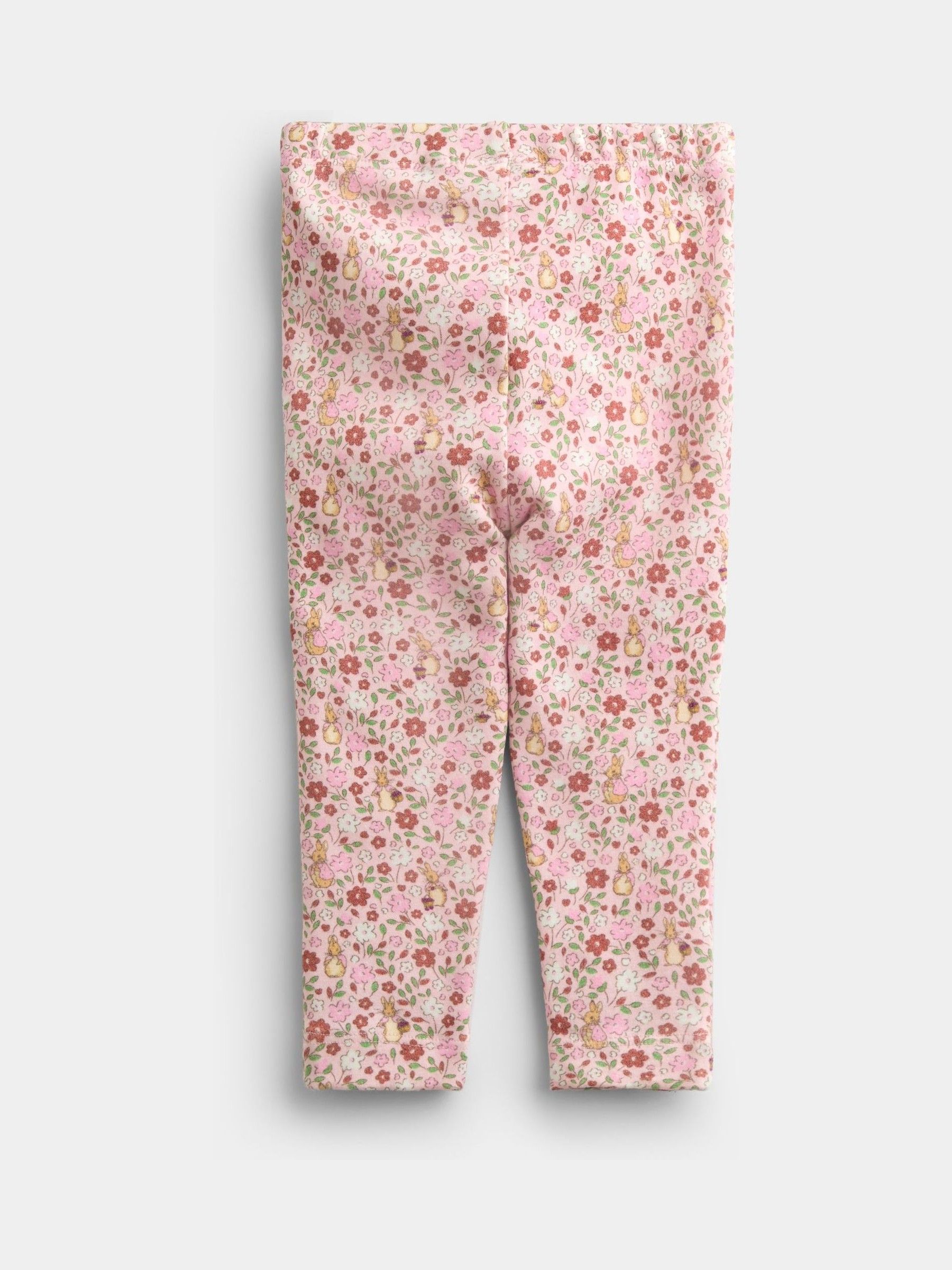 Rose Pink Peter Rabbit Flopsy Bunny Blouse, Legging & Gilet Baby Set - Image 9 of 11