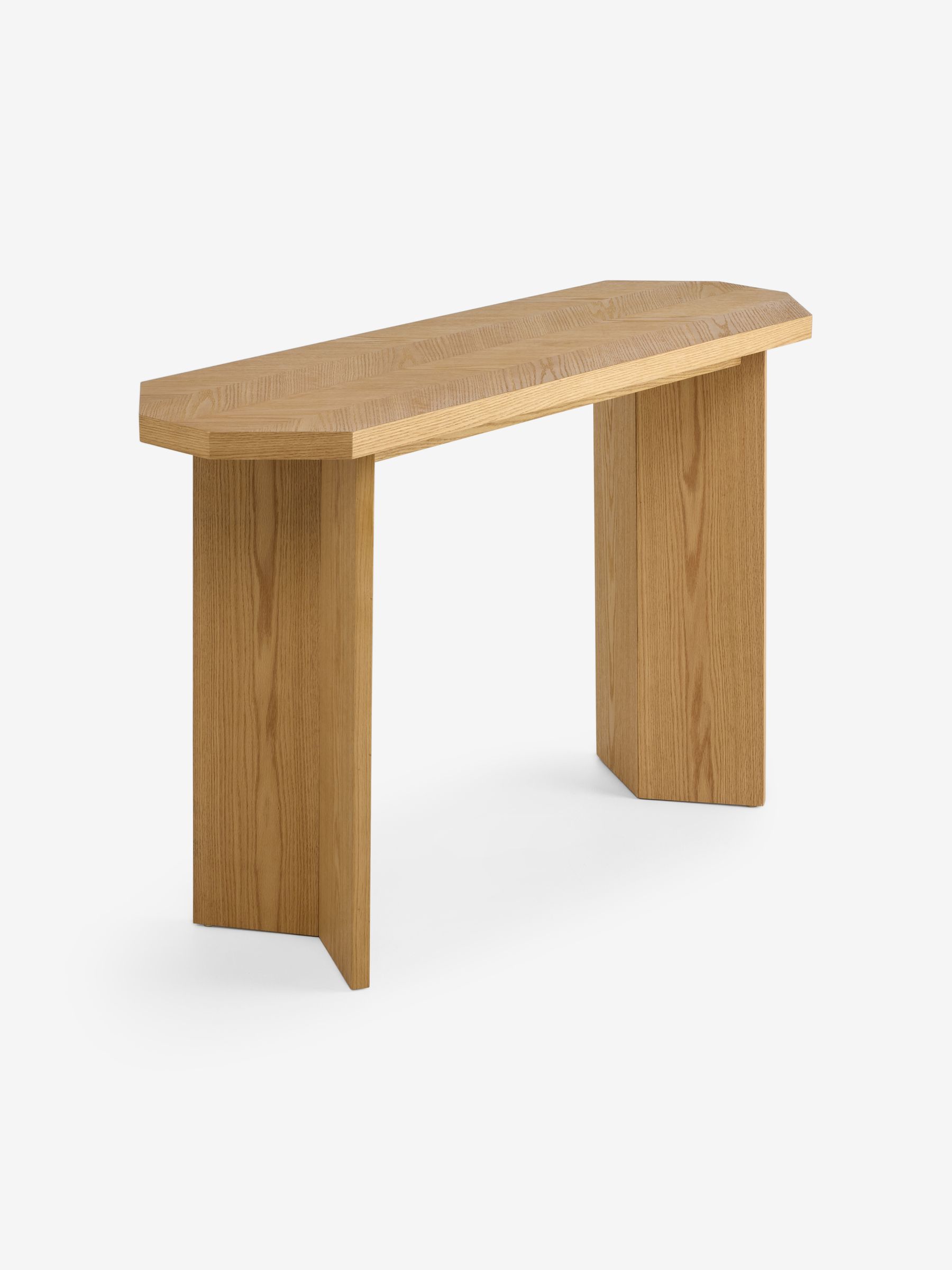 Brennan Console Table in Oak - Image 1 of 3