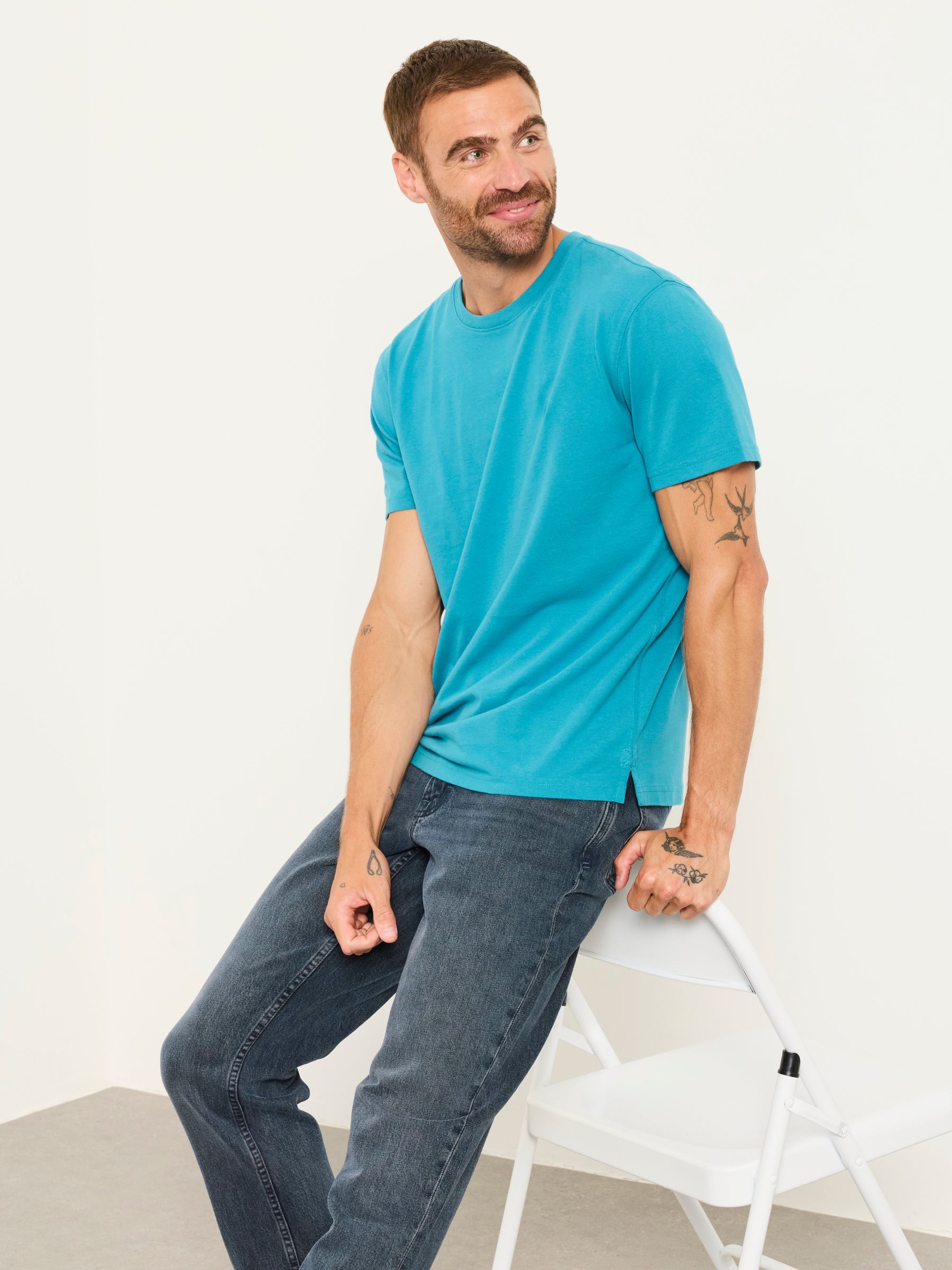 Lulworth Turquoise Blue T-Shirt - Image 5 of 6
