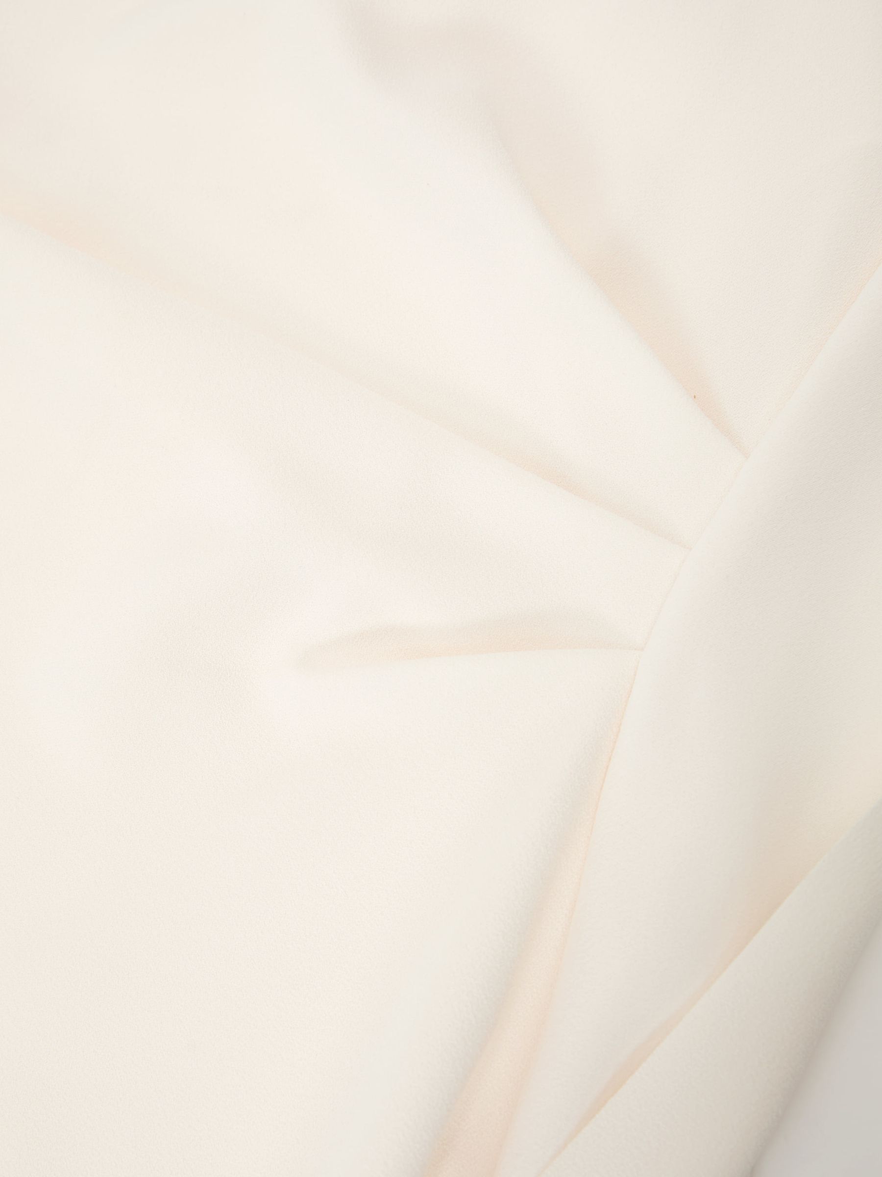 Asymmetric Drape Mini Dress in Ivory - Image 9 de 9