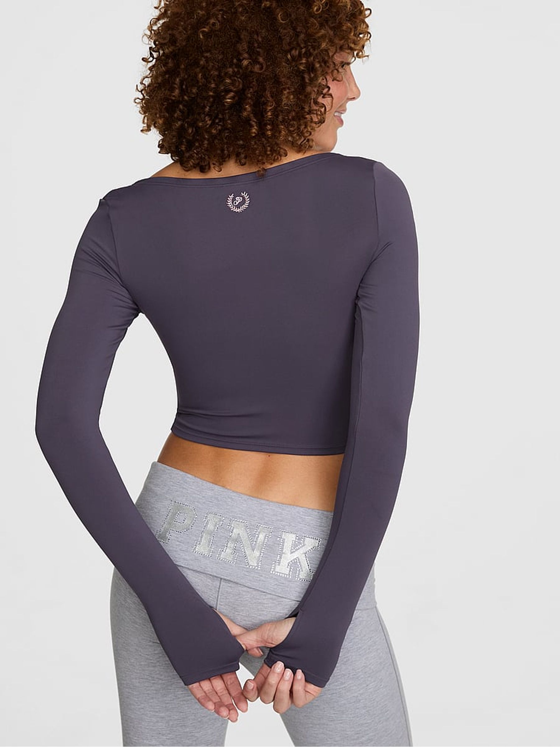 Twilight Grey Relay Wrap Top - Image 2 of 2