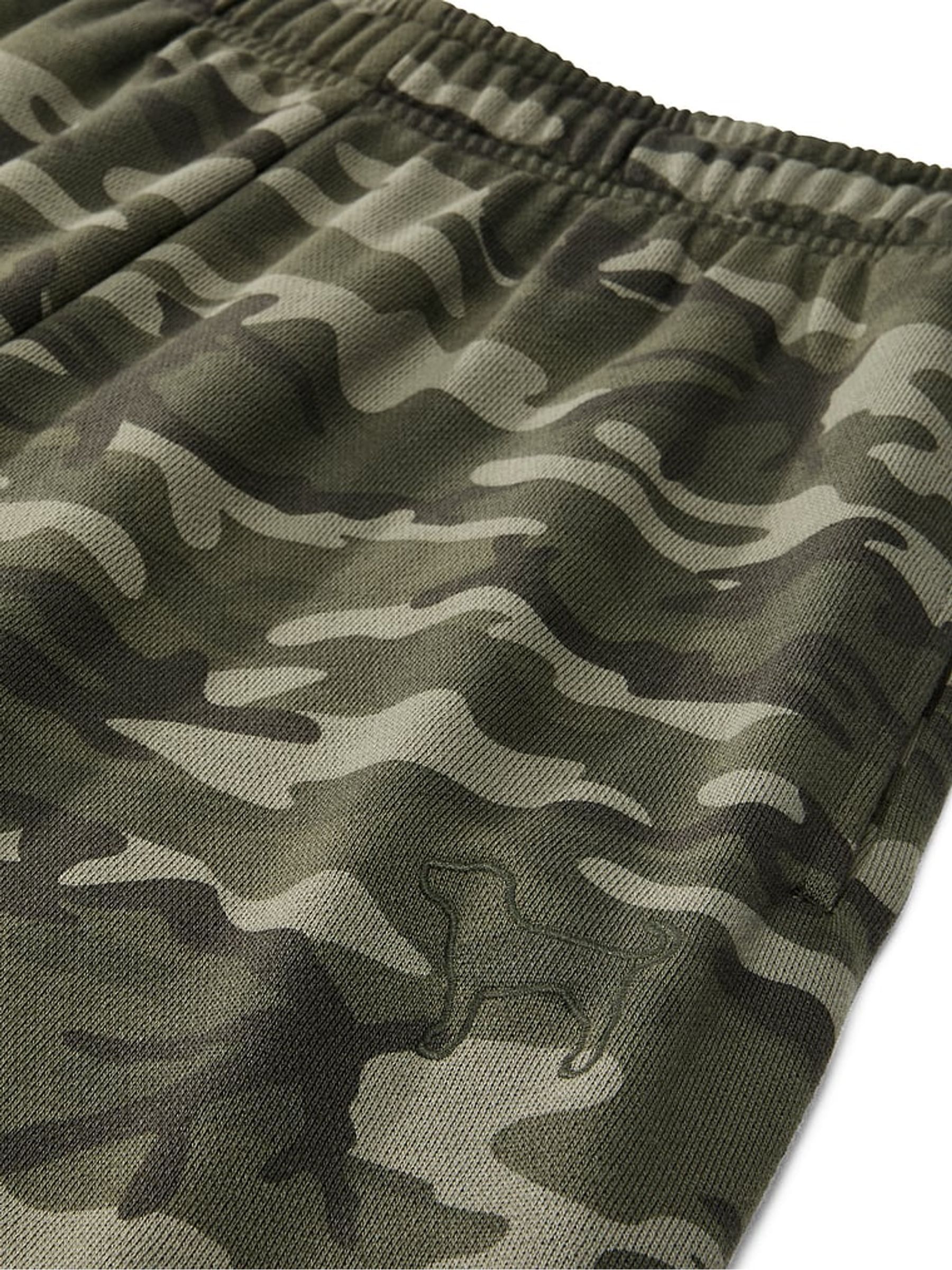 Green Camo Cuffed Fleece Joggers - Image 3 of 3 Green Camo Cuffed Fleece Joggers - Image 3 of 3