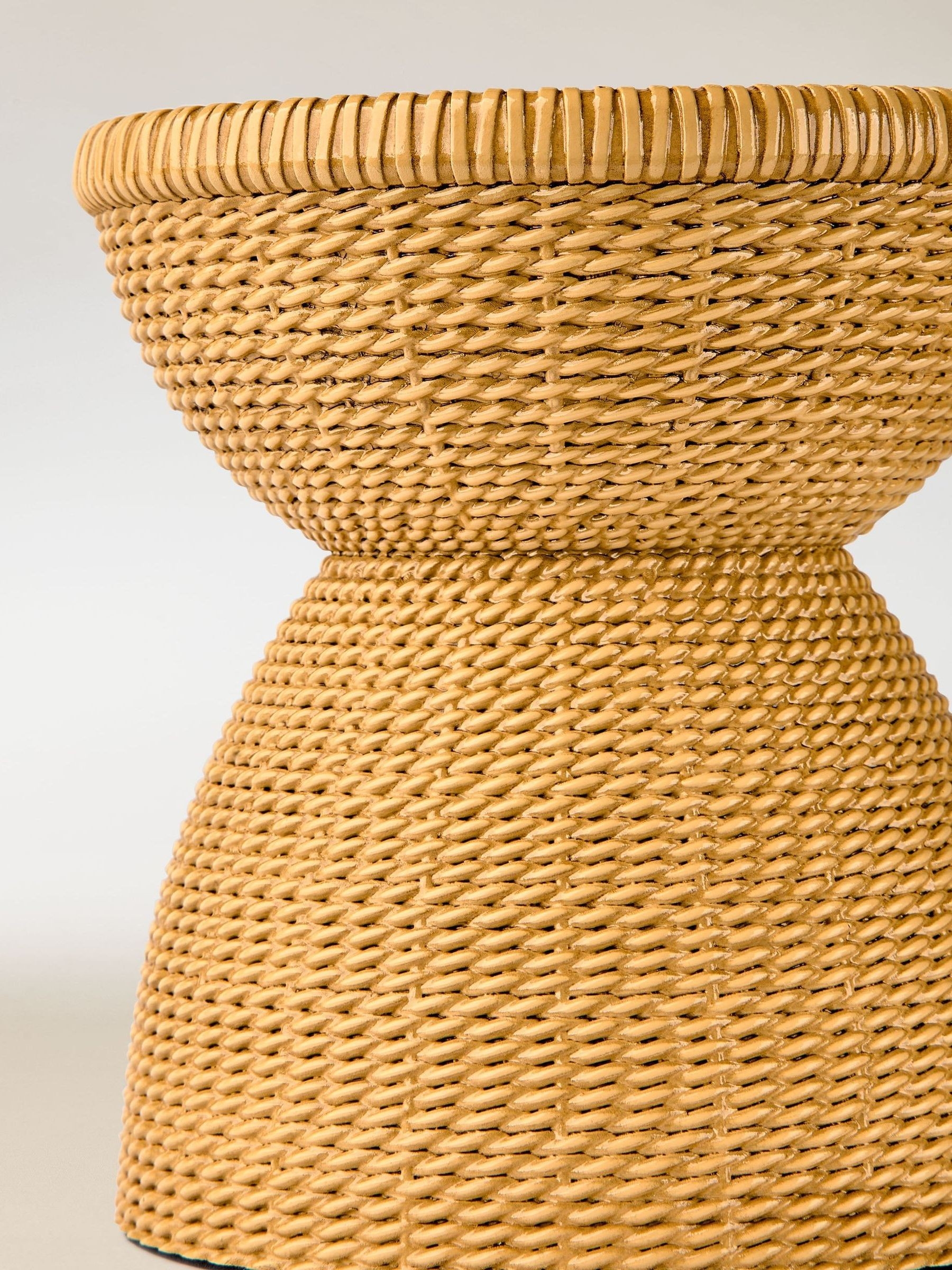 Woven Pedestal 3-Wick Candle Holder - Image 2 of 2