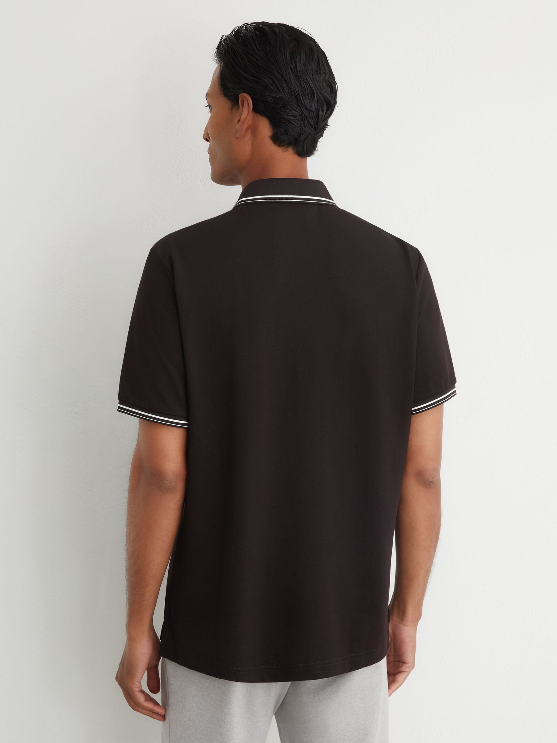 Polo Shirt in Brown - Image 5 of 7