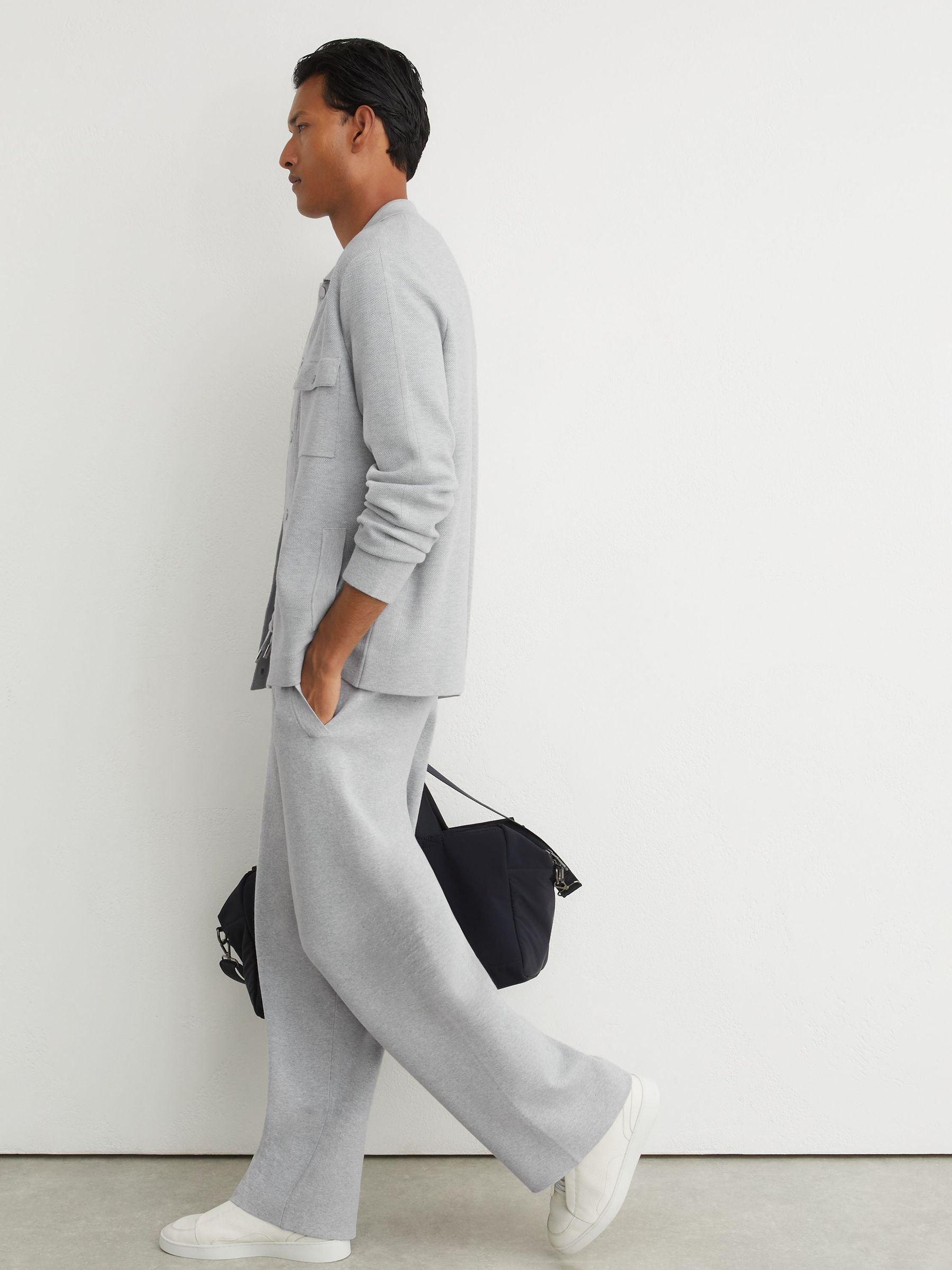 Polo Shirt in Soft Grey - Image 5 of 10