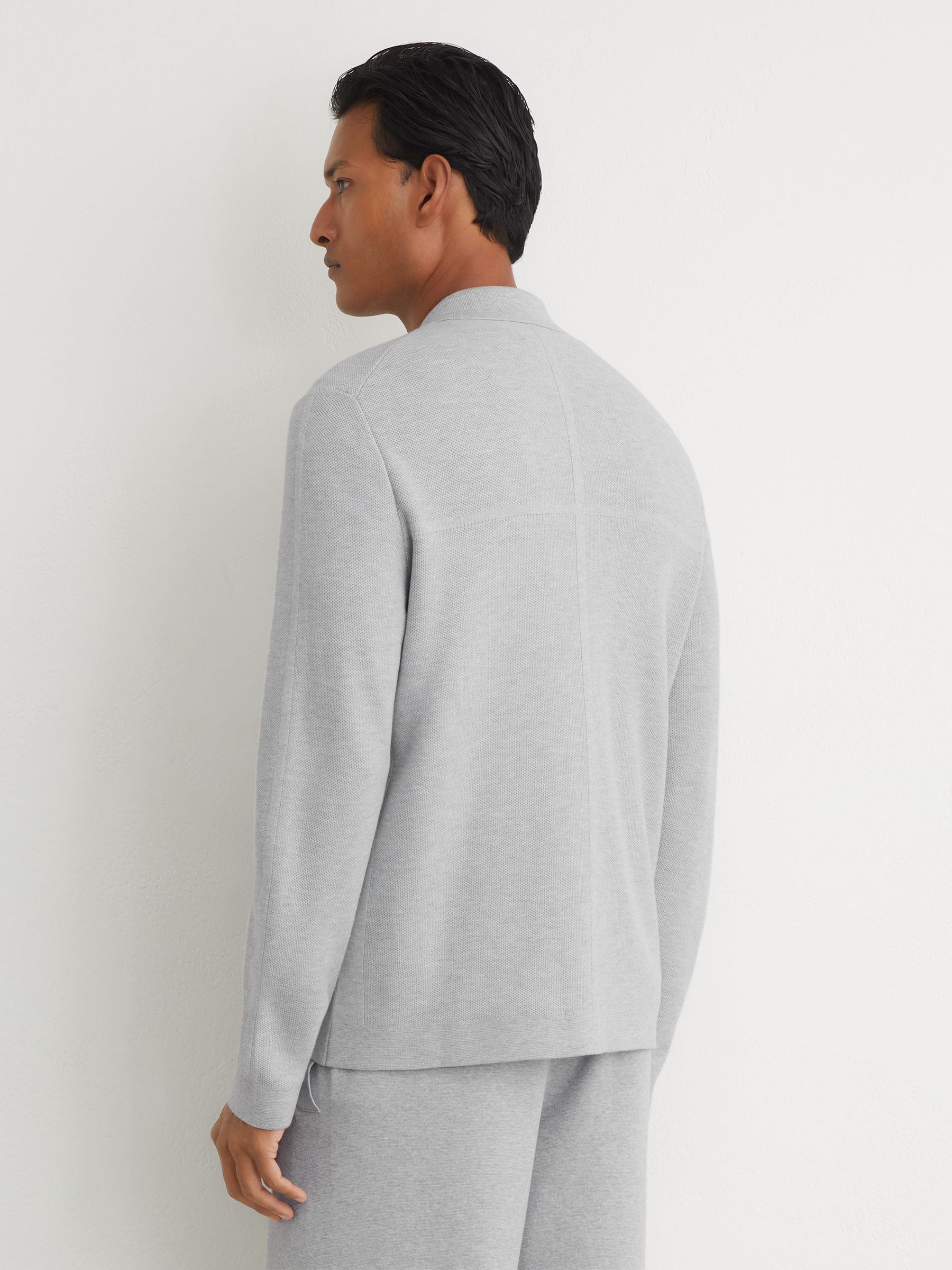 Polo Shirt in Soft Grey - Image 8 of 10