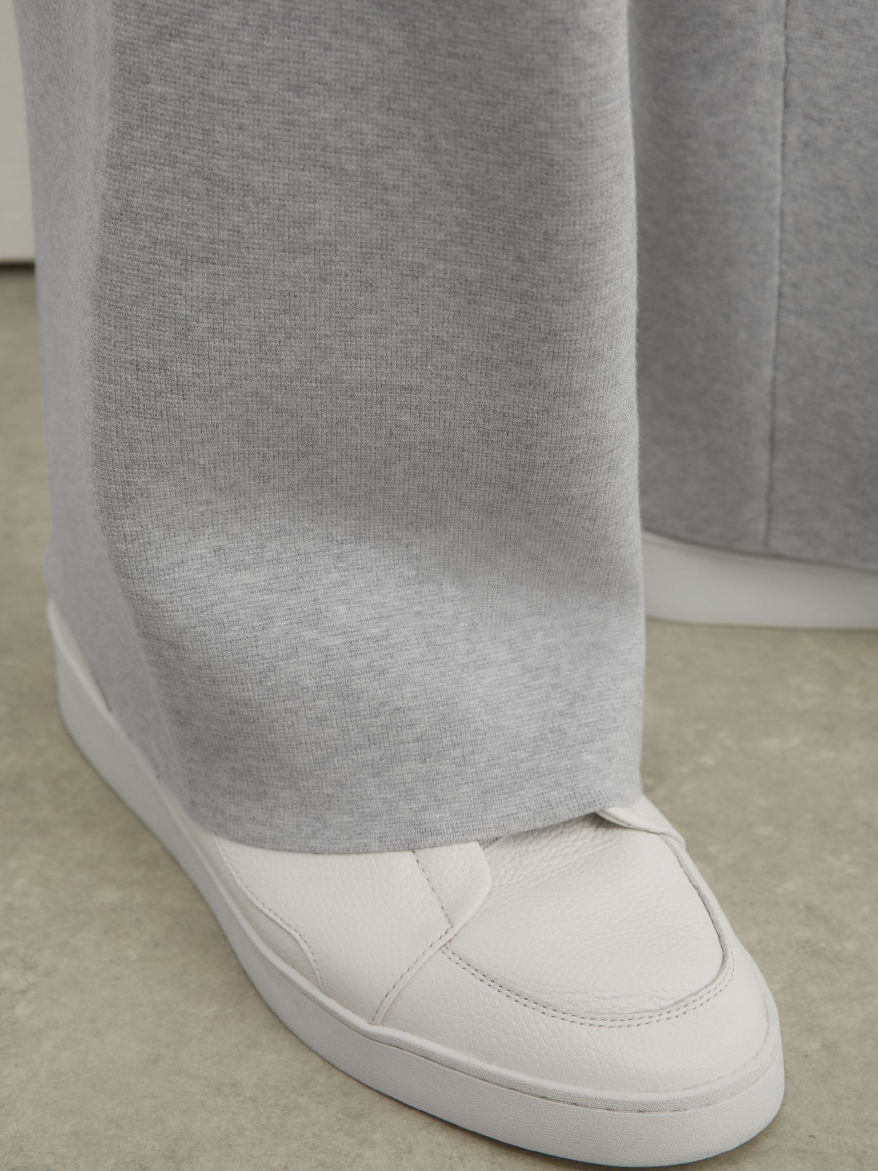 R-Flex Knitted Relaxed-Fit Joggers in Soft Grey - Image 6 of 9