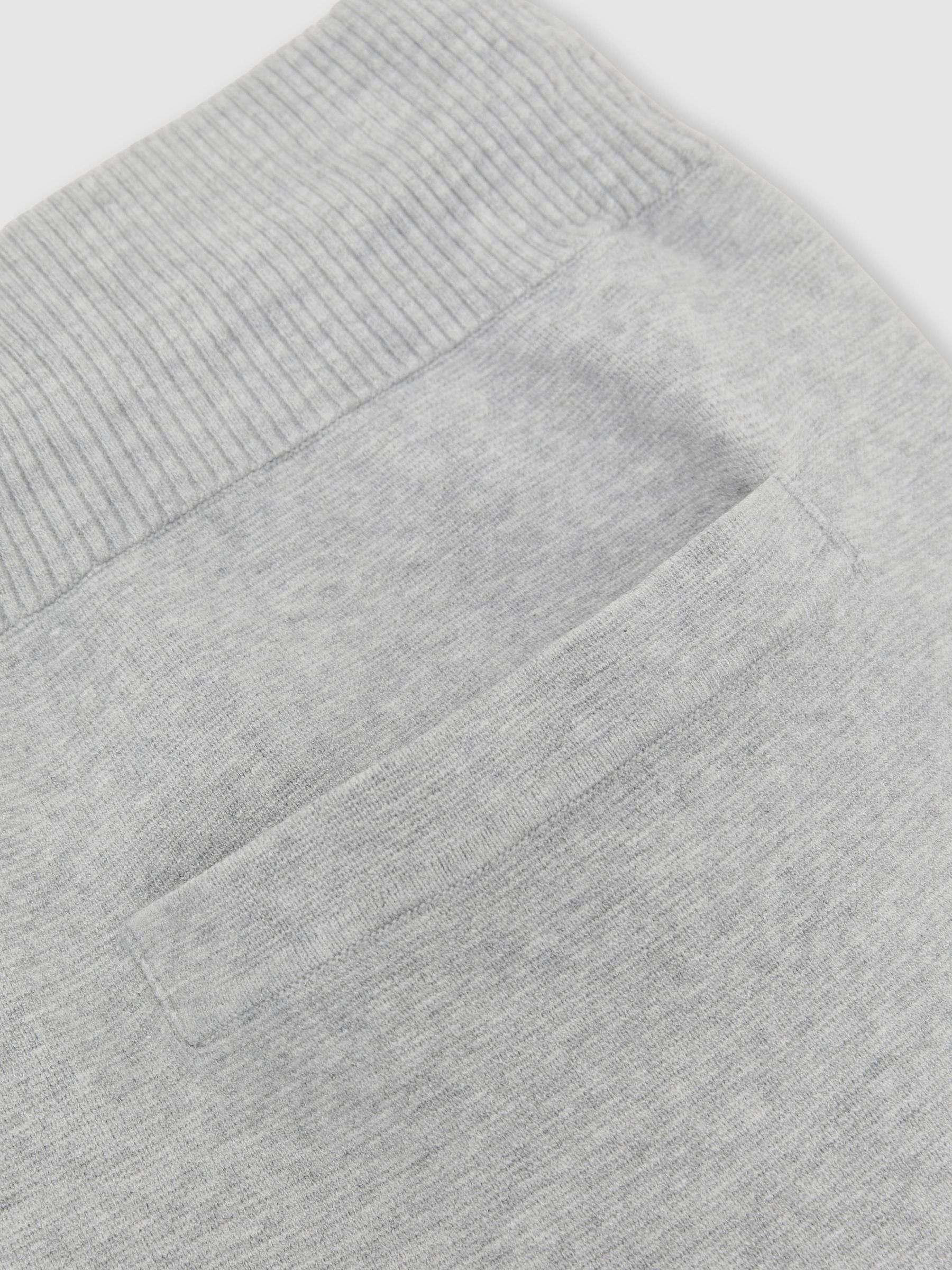R-Flex Knitted Relaxed-Fit Joggers in Soft Grey - Image 8 of 9