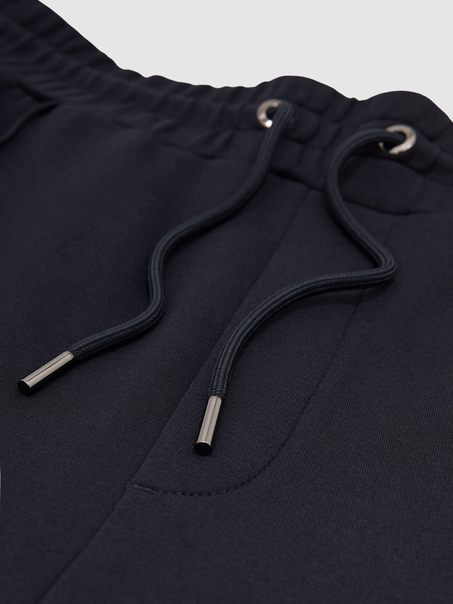 Premium Interlock Cuffed Joggers in Navy - Image 7 de 7
