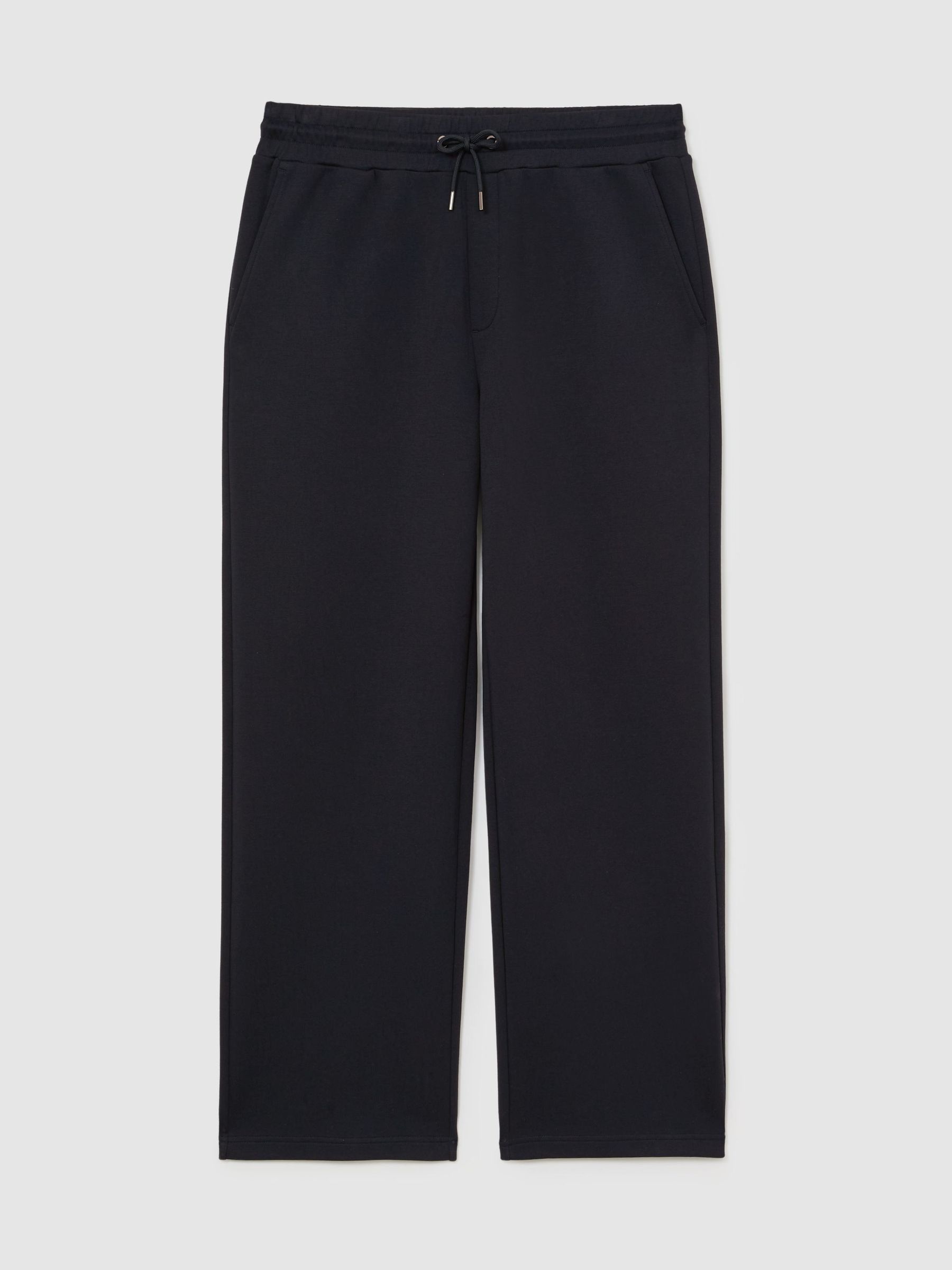 Premium Interlock Relaxed-Fit Joggers in Navy - Image 2 of 7