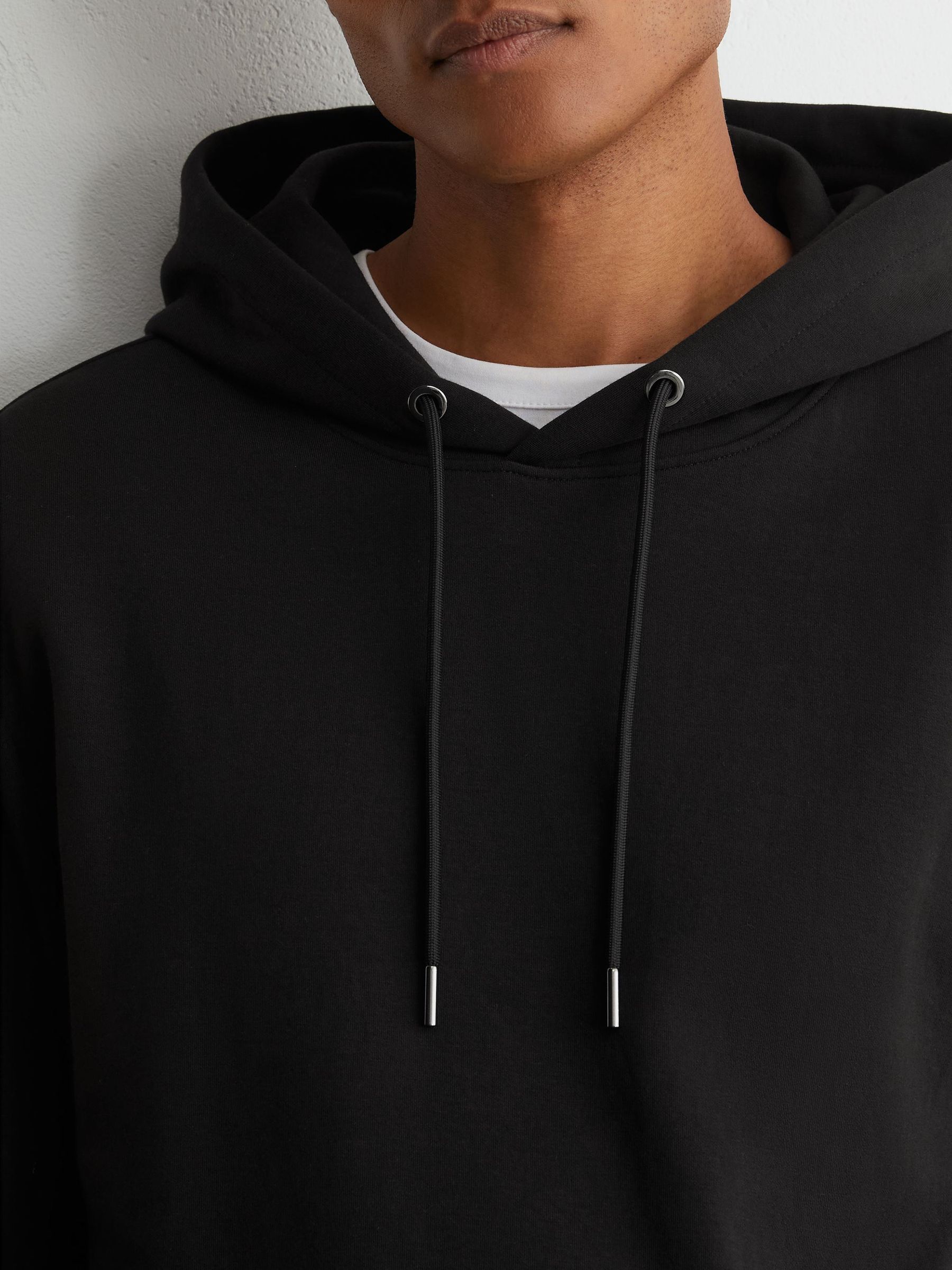Premium Interlock Hoodie in Black - Image 4 of 6