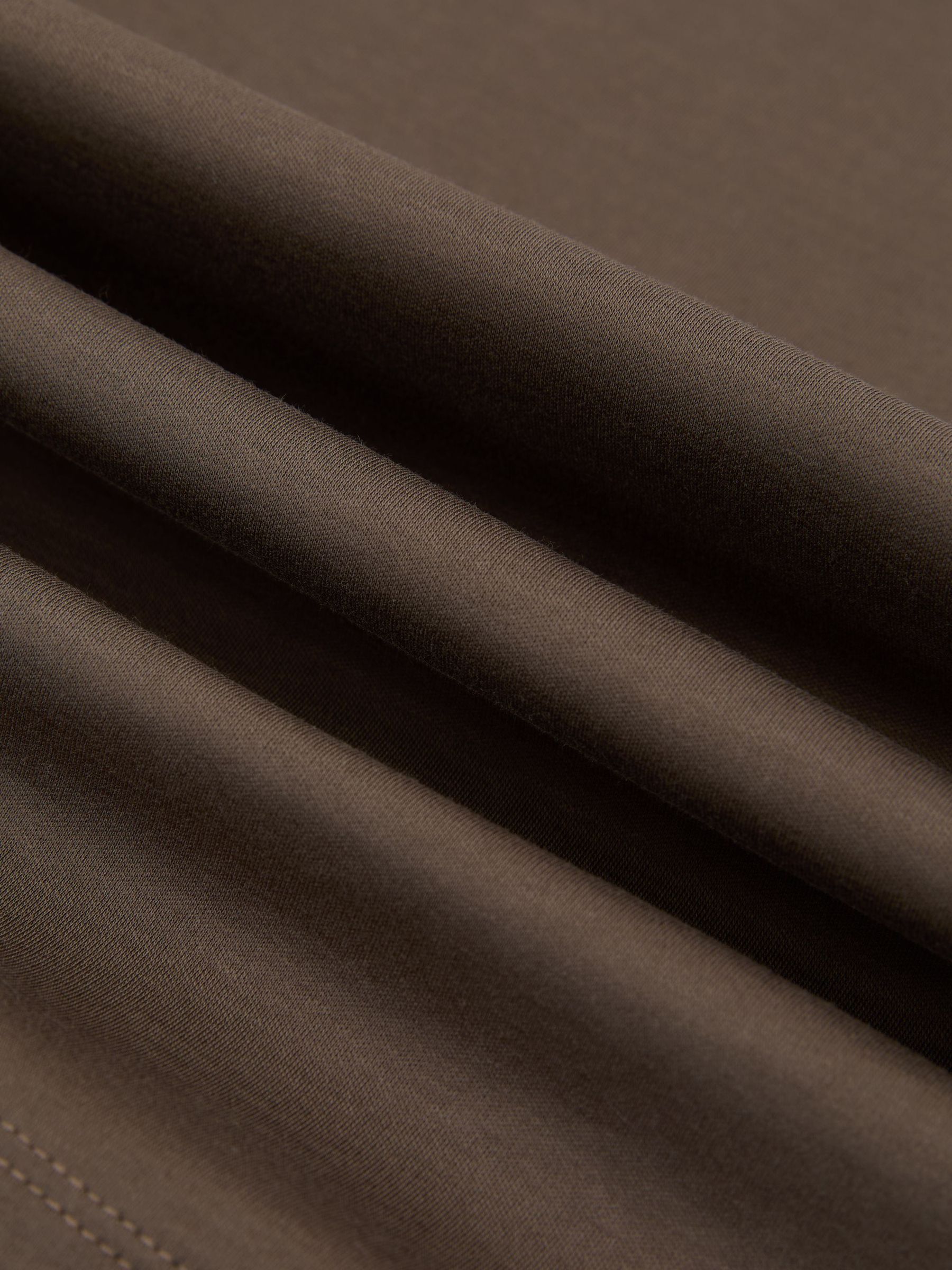 Air-Water Cotton Tailored-Fit T-Shirt in Taupe Brown - Image 6 of 6