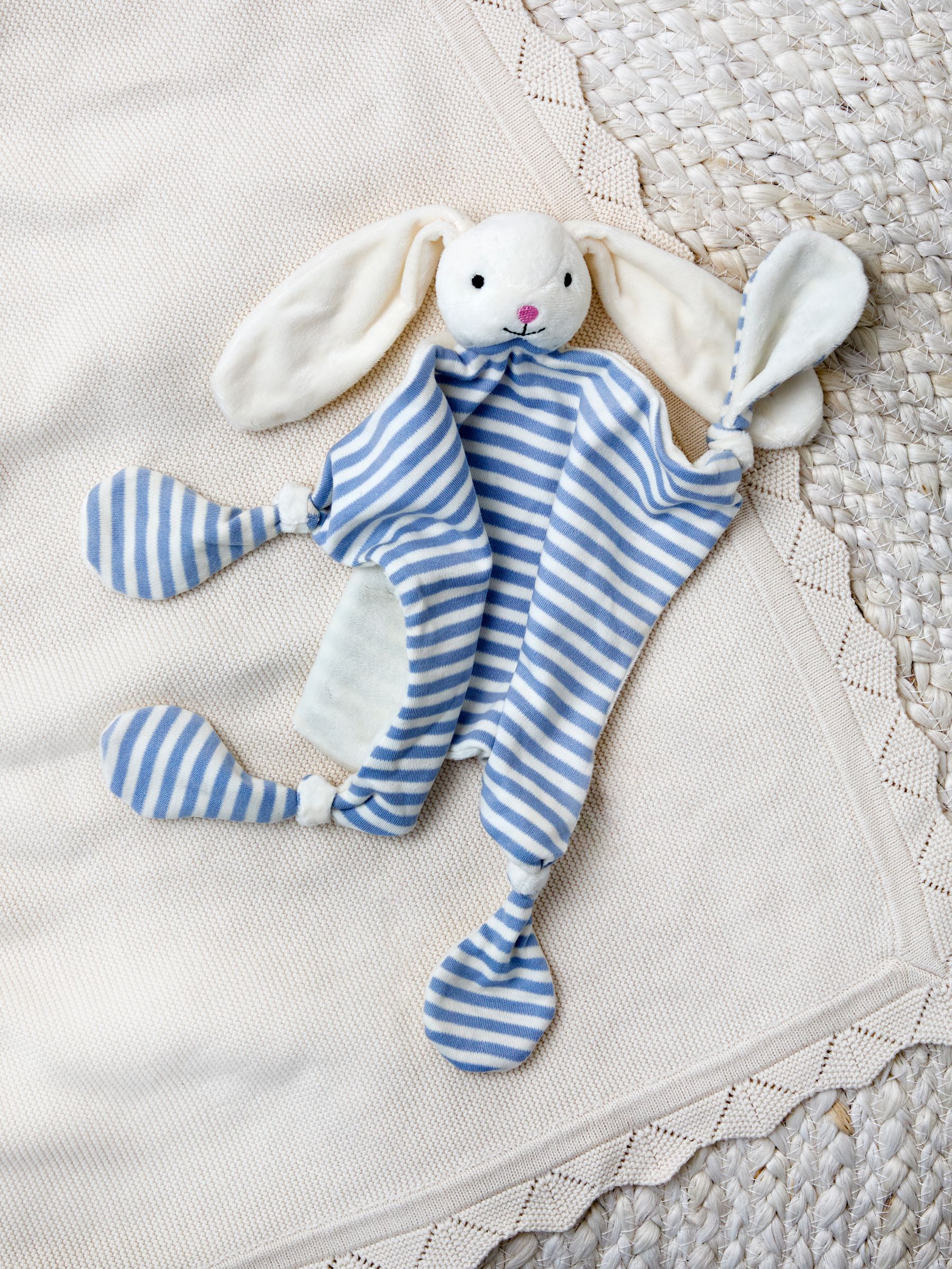 Blue Stripe Rabbit Comforter - Image 2 of 4