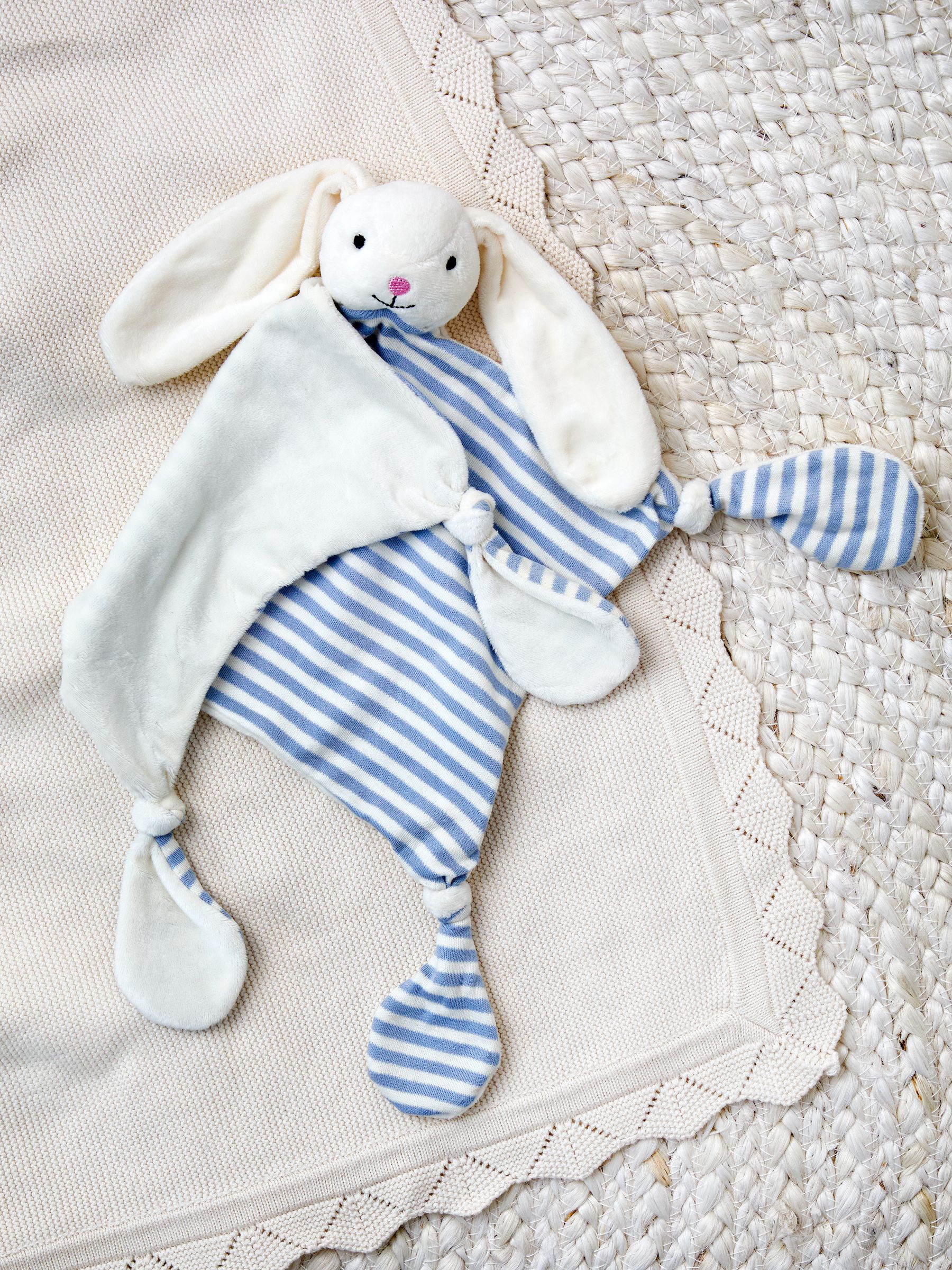Blue Stripe Rabbit Comforter - Image 3 of 4
