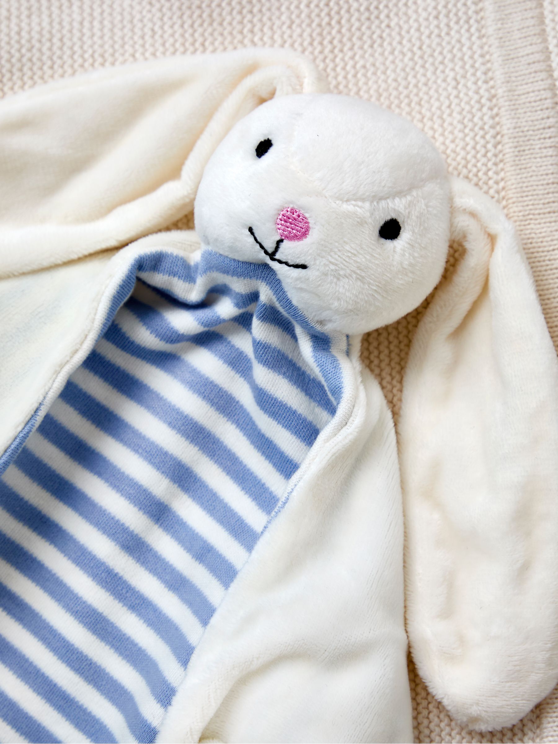 Blue Stripe Rabbit Comforter - Image 4 of 4