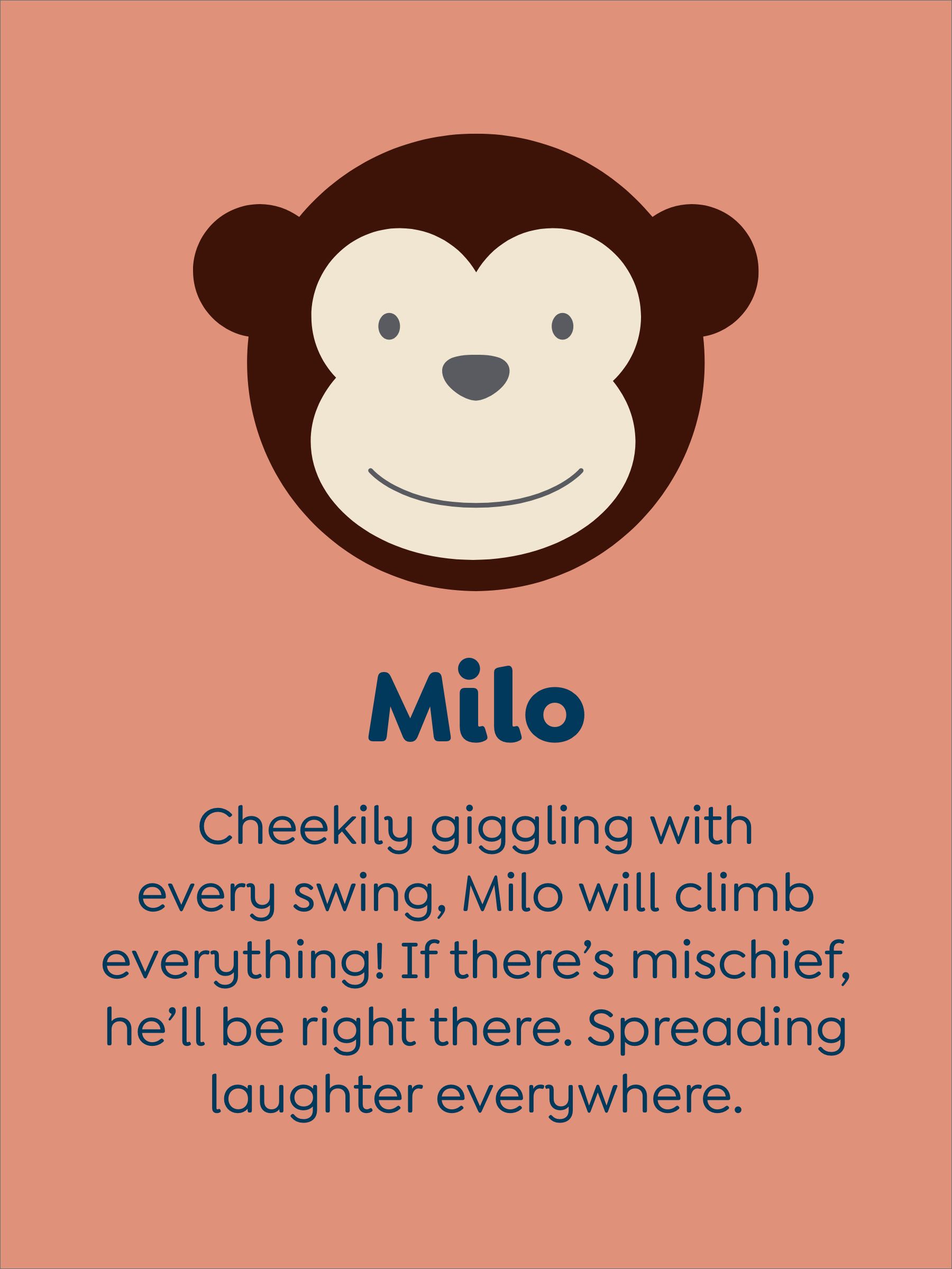 Milo Monkey Brown Soft Plush Toy - Image 5 of 5 Milo Monkey Brown Soft Plush Toy - Image 5 of 5