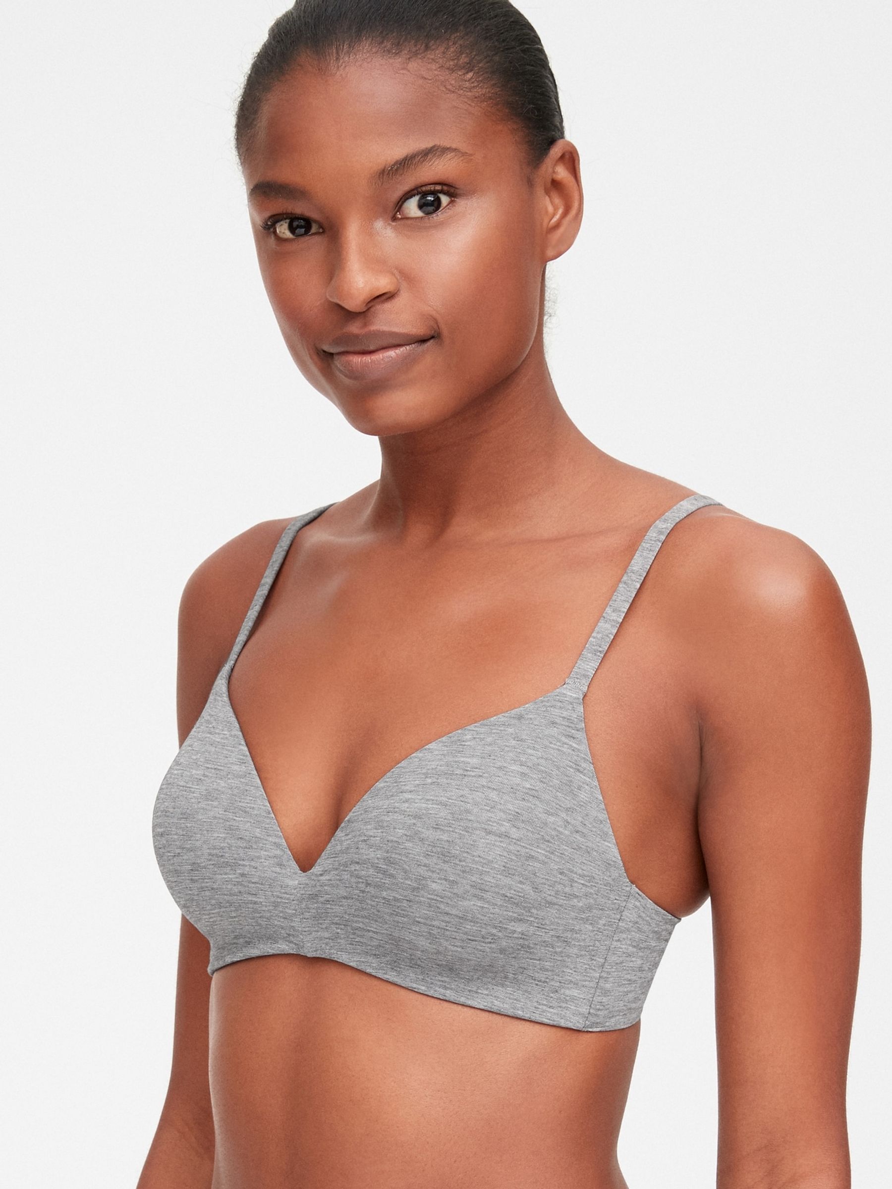 Grey Breathe Wireless Bra - Image 1 of 3